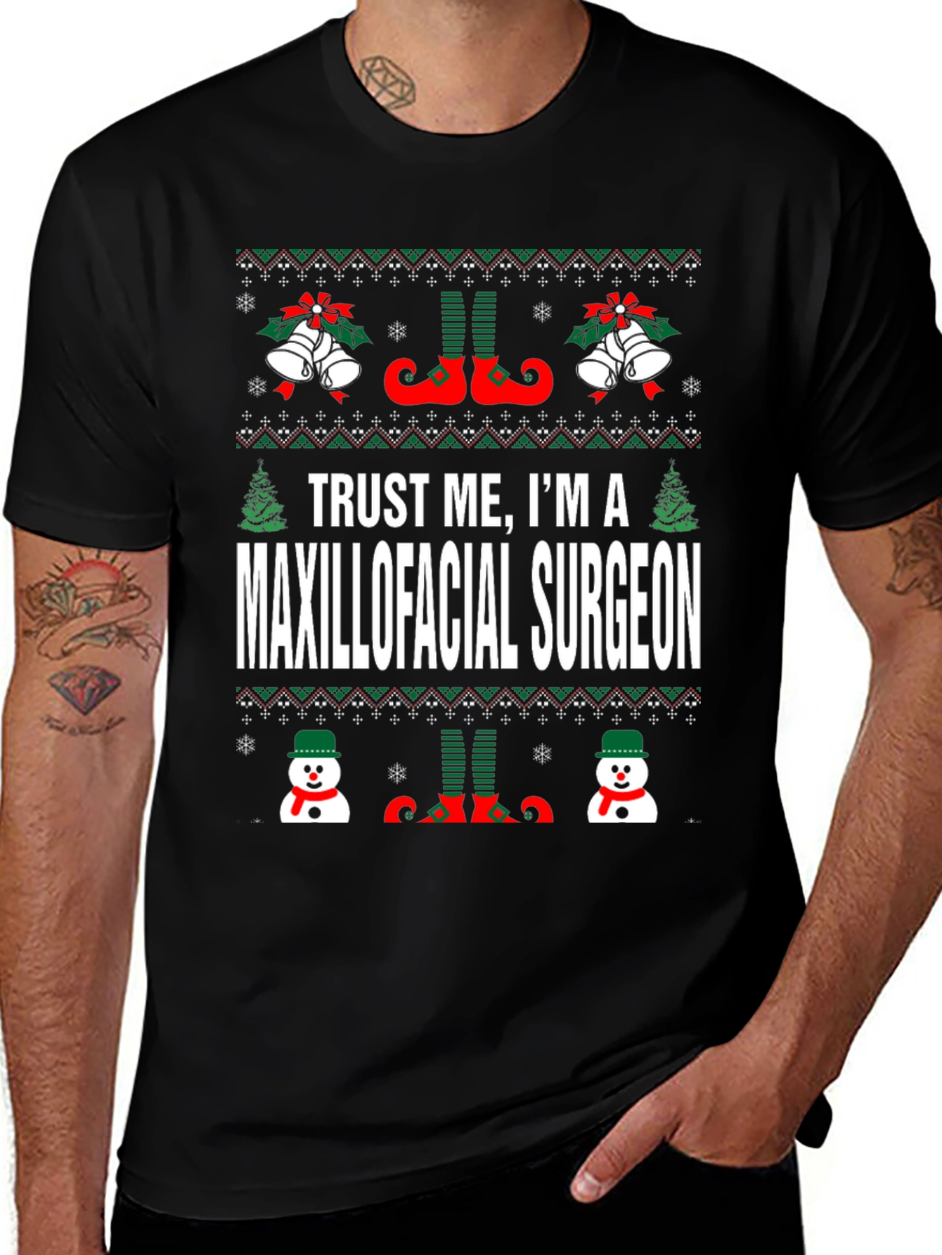 Trust Me Im a Maxillofacial Surgeon Christmas T-Shirt