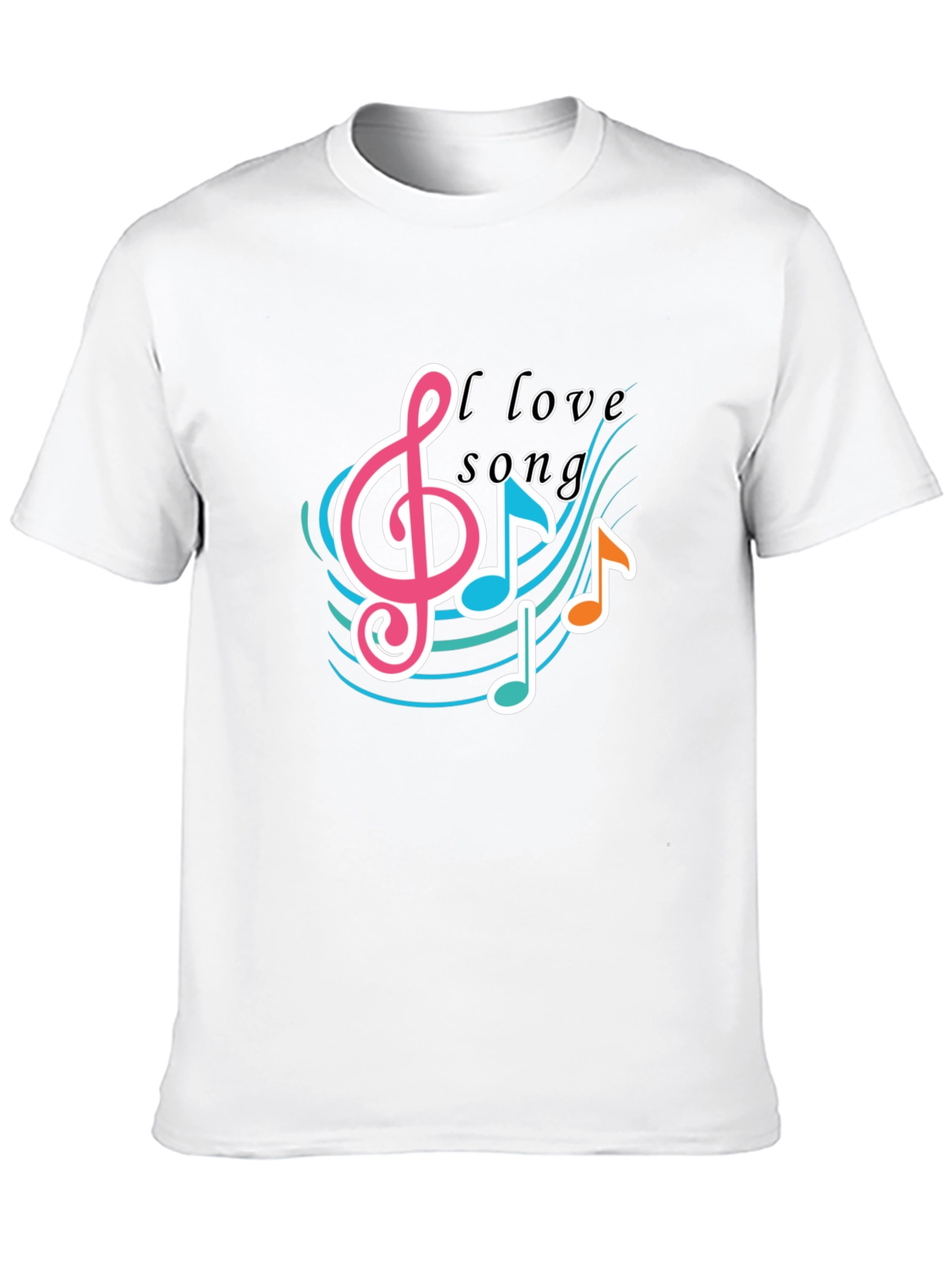 I Love Song Black T-Shirt