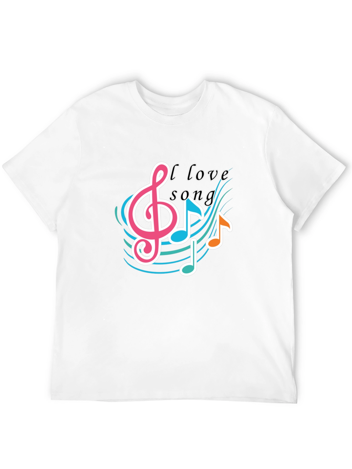 I Love Song Black T-Shirt