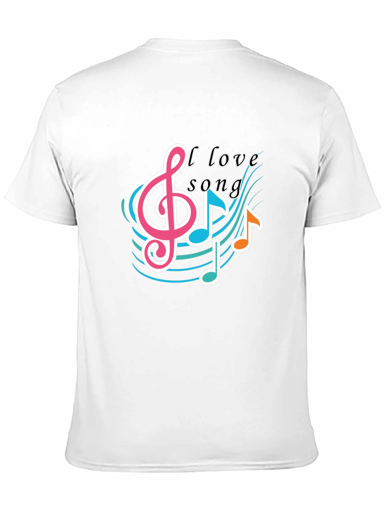 I Love Song Black T-Shirt