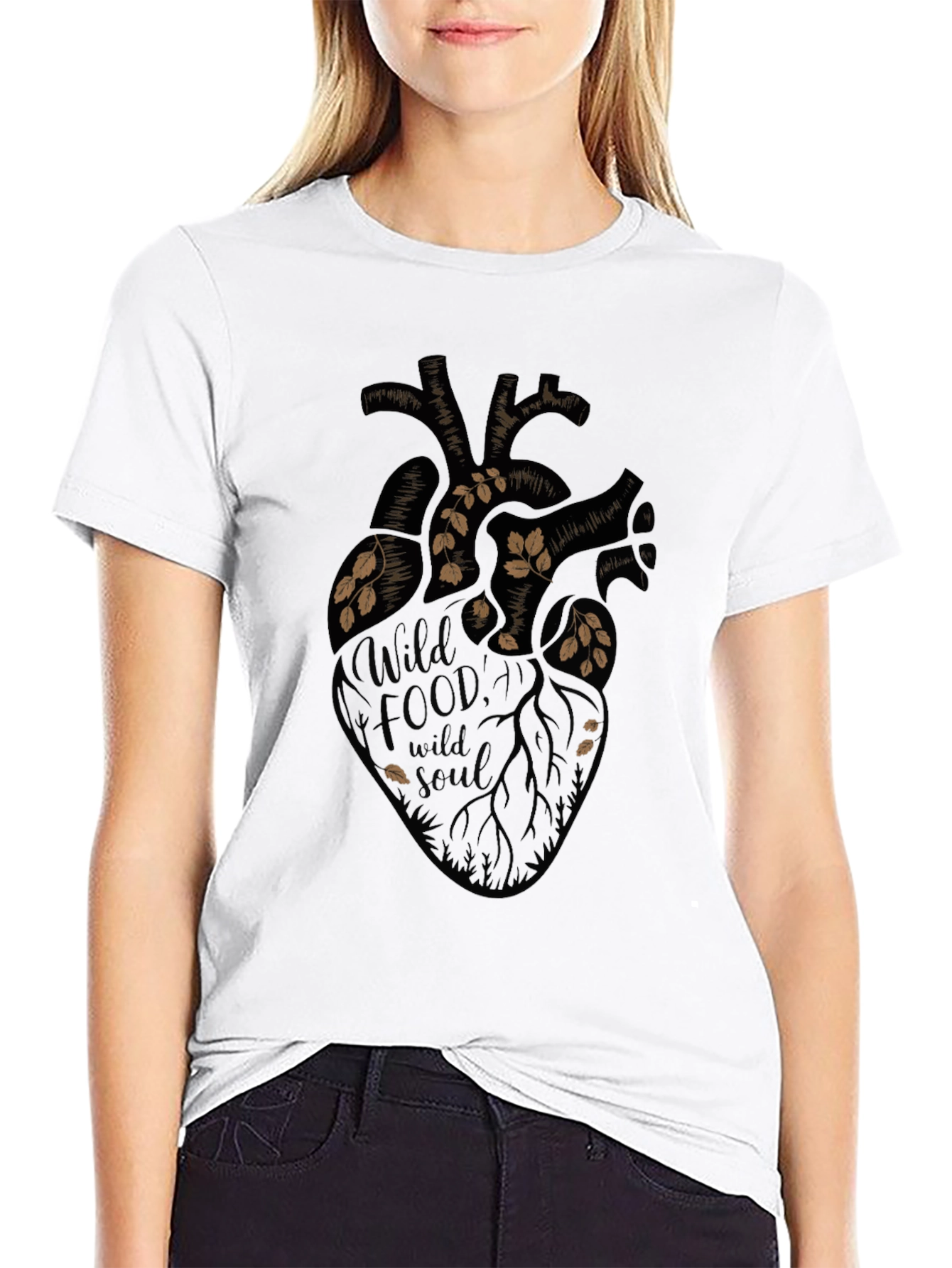 Wild Food Wild Soul Graphic Tee - Black