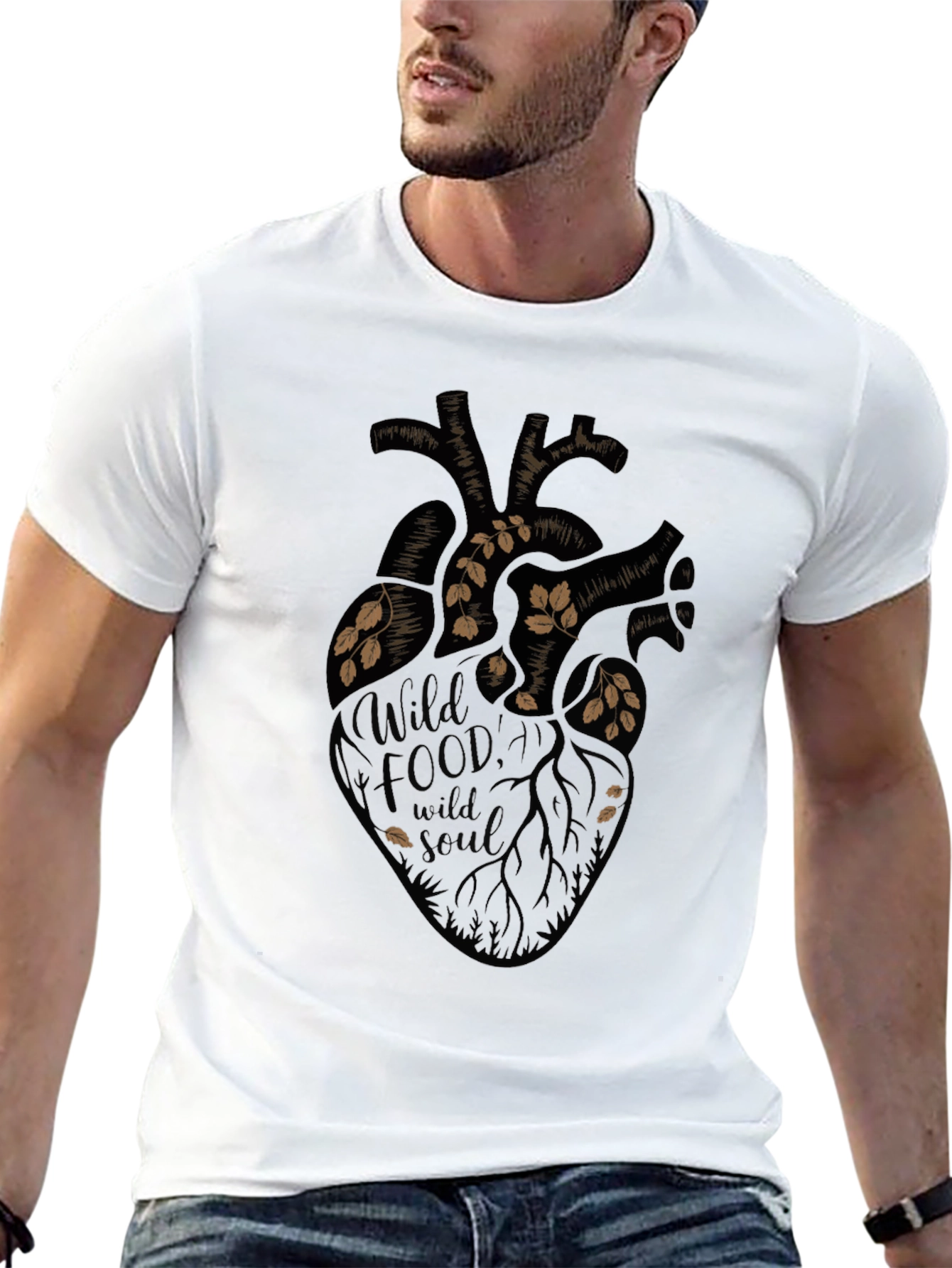 Wild Food Wild Soul Graphic Tee - Black