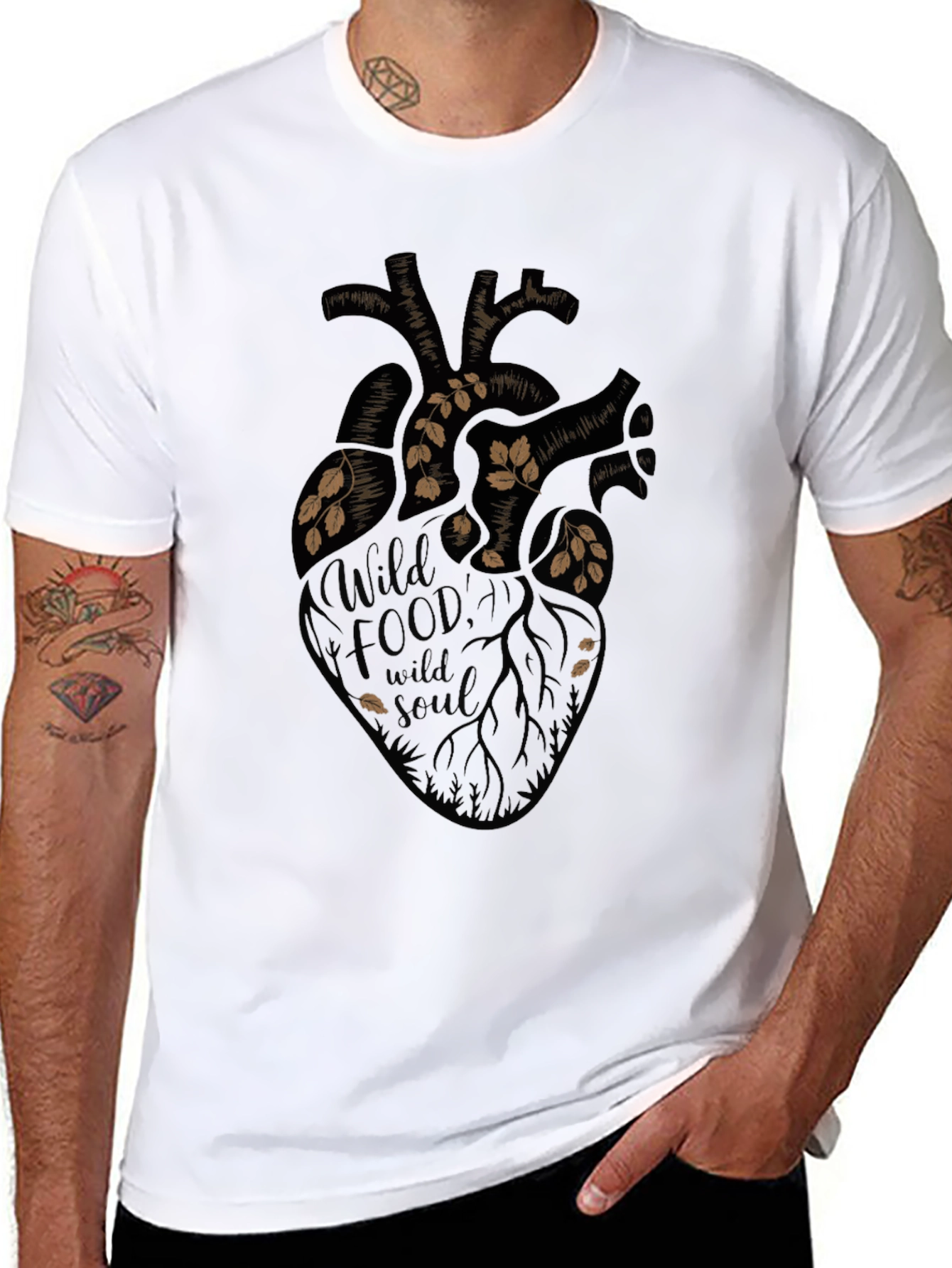Wild Food Wild Soul Graphic Tee - Black