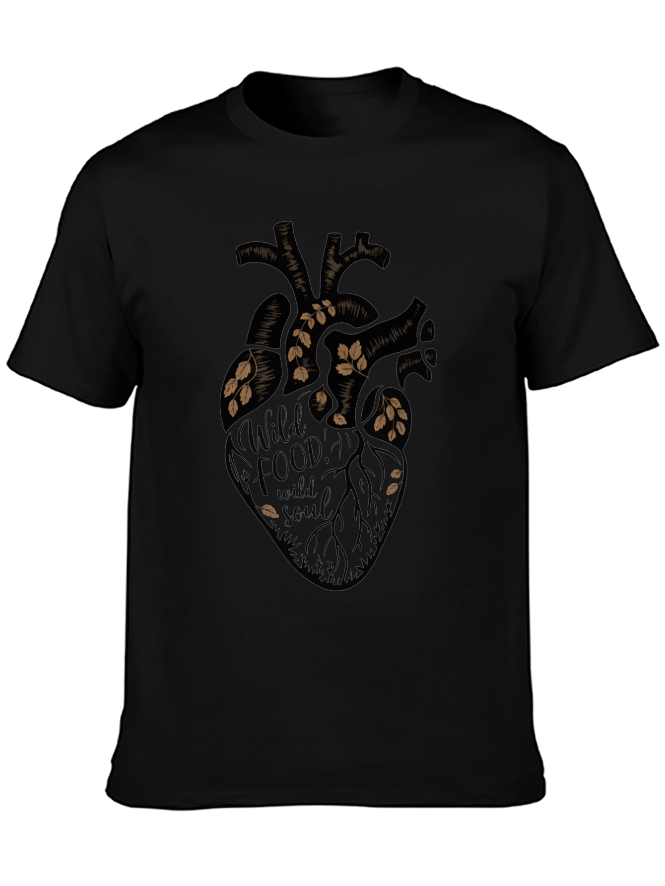 Wild Food Wild Soul Graphic Tee - Black