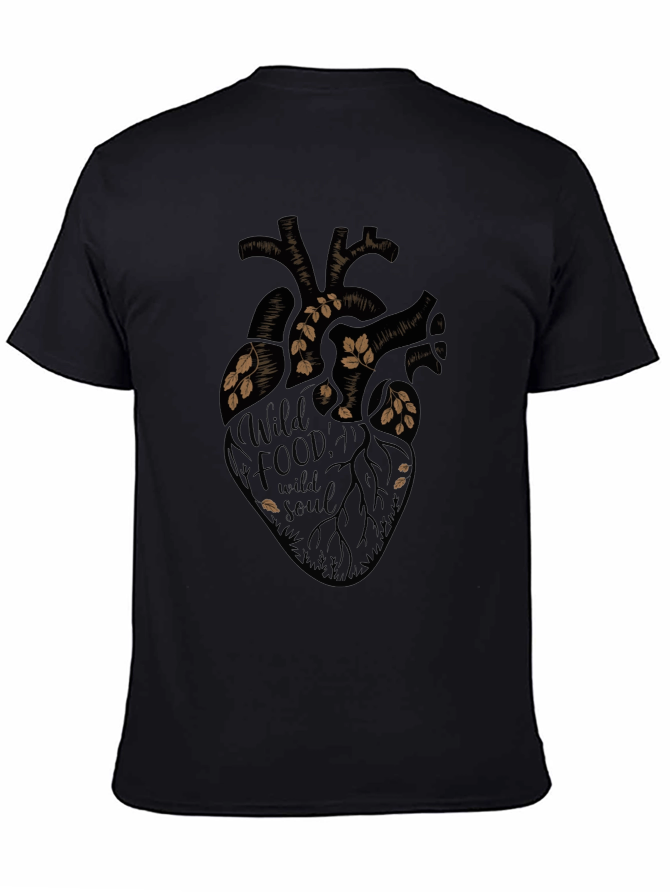 Wild Food Wild Soul Graphic Tee - Black