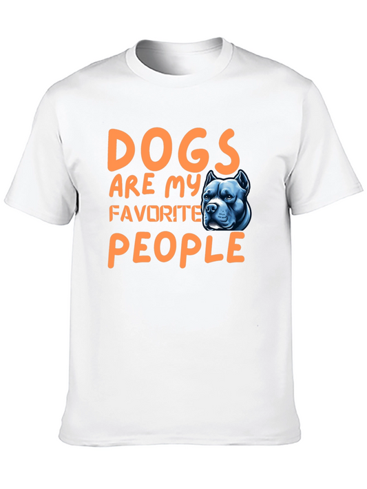 Dogs Are My Favorite People Black T-Shirt