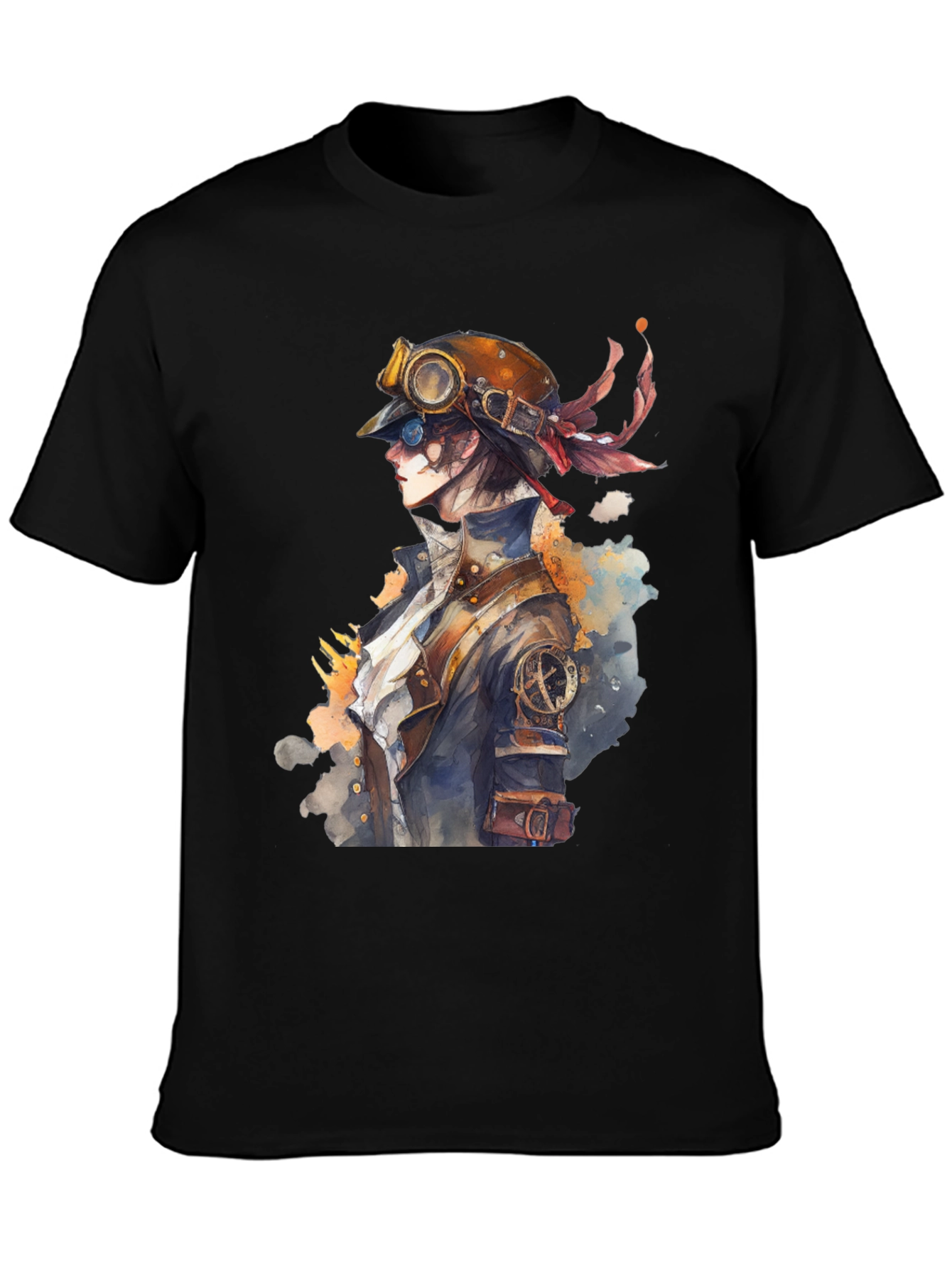 Steampunk Aviator T-Shirt - Retro Style