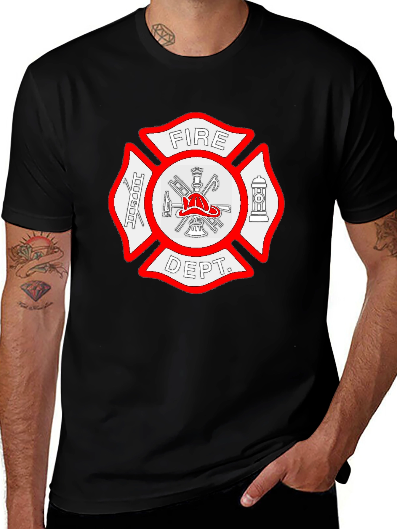 Fire Dept. Graphic Tee - Firefighter Apparel