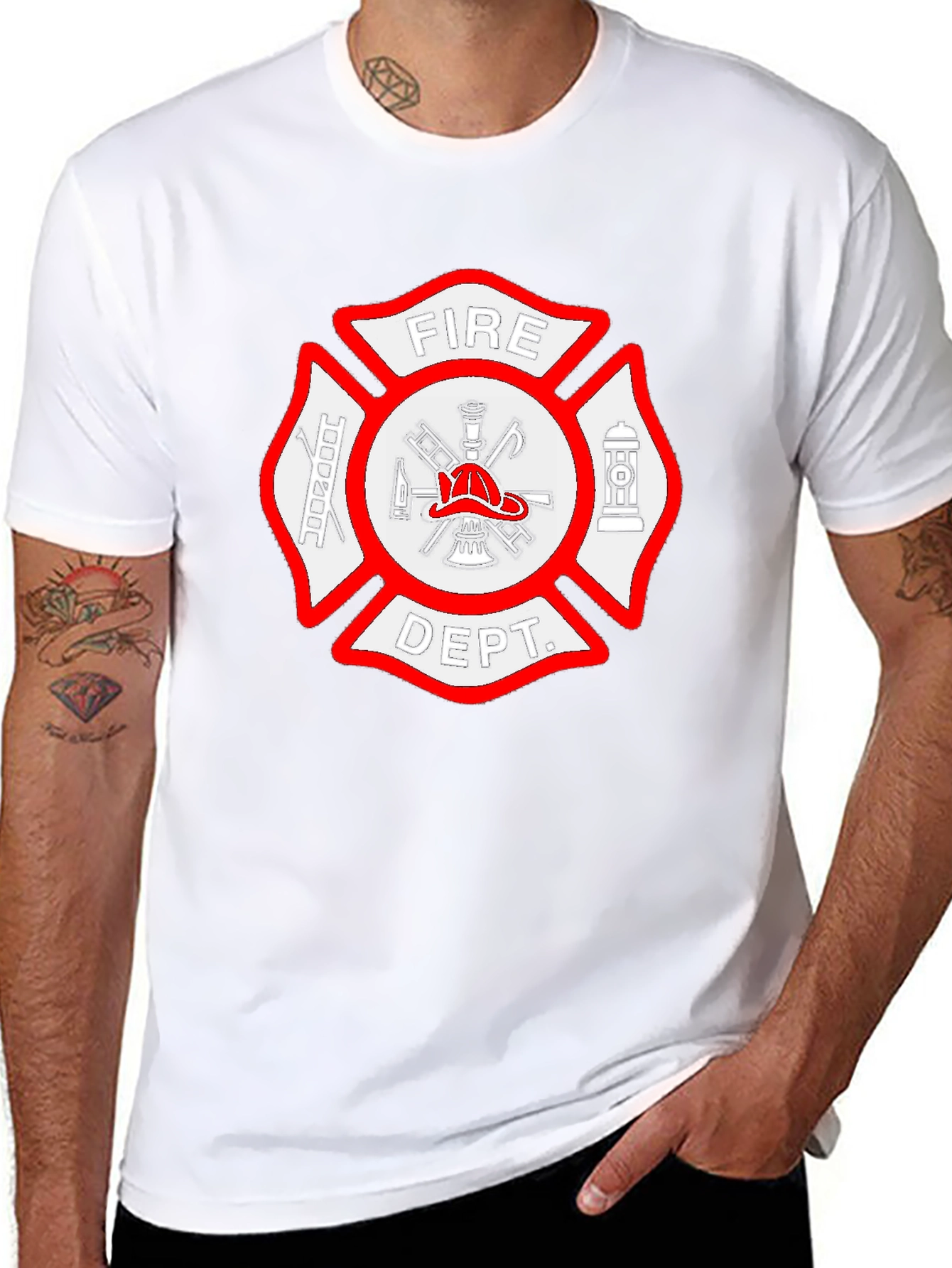 Fire Dept. Graphic Tee - Firefighter Apparel