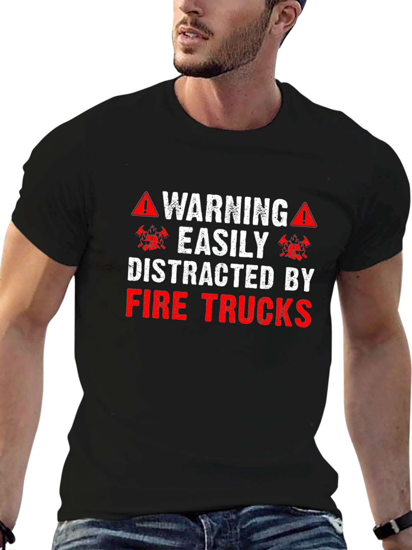 Warning Fire Truck T-Shirt