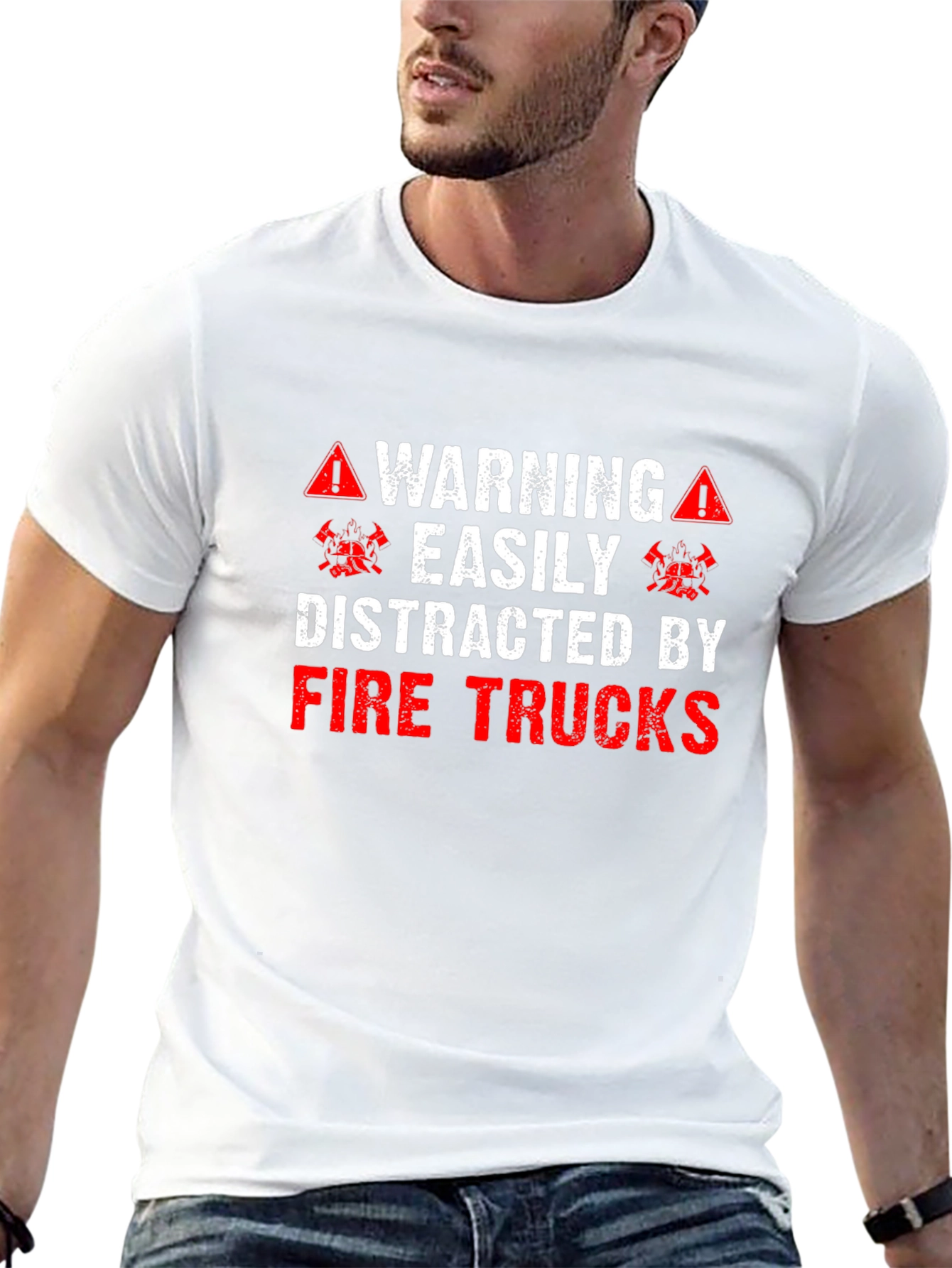 Warning Fire Truck T-Shirt