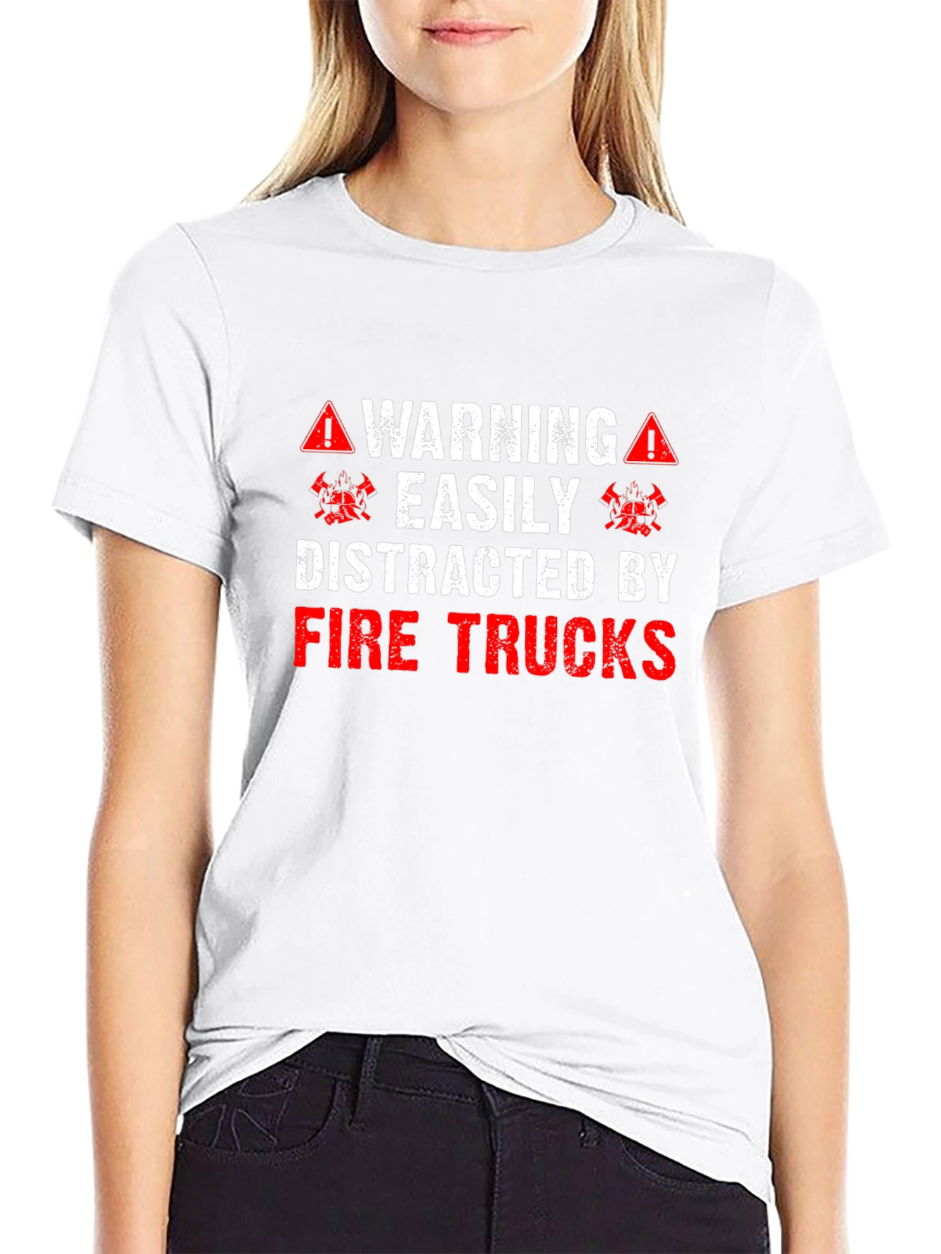 Warning Fire Truck T-Shirt