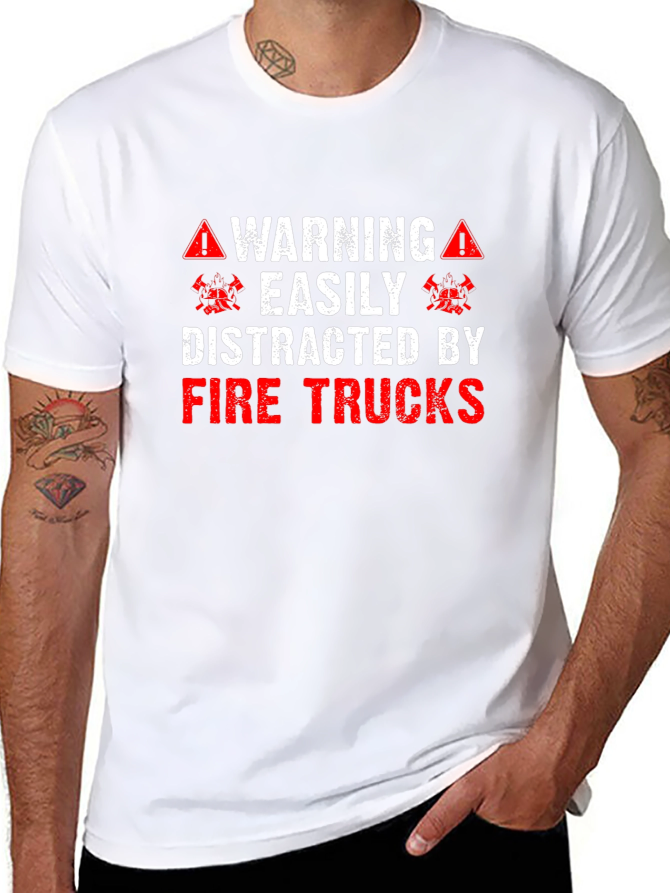 Warning Fire Truck T-Shirt