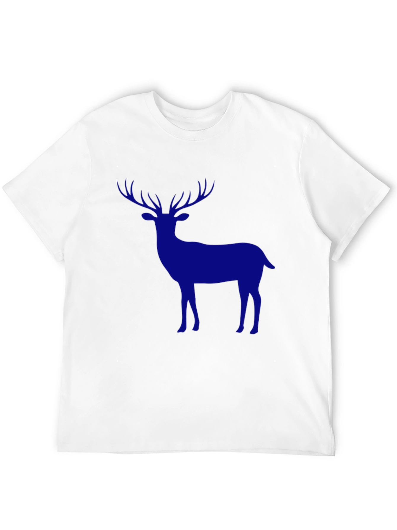 Mens Black Deer Graphic Tee - Classic Fit