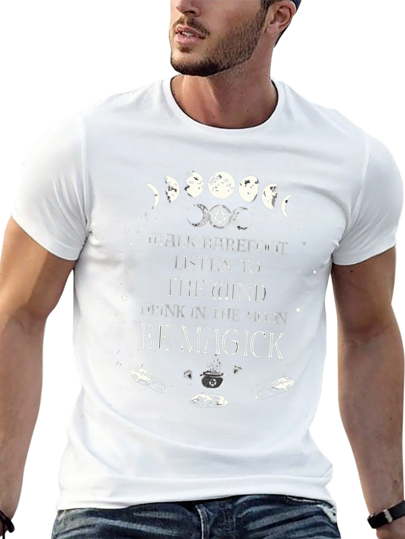 Magick Moon Phases T-Shirt - Witchy Vibes