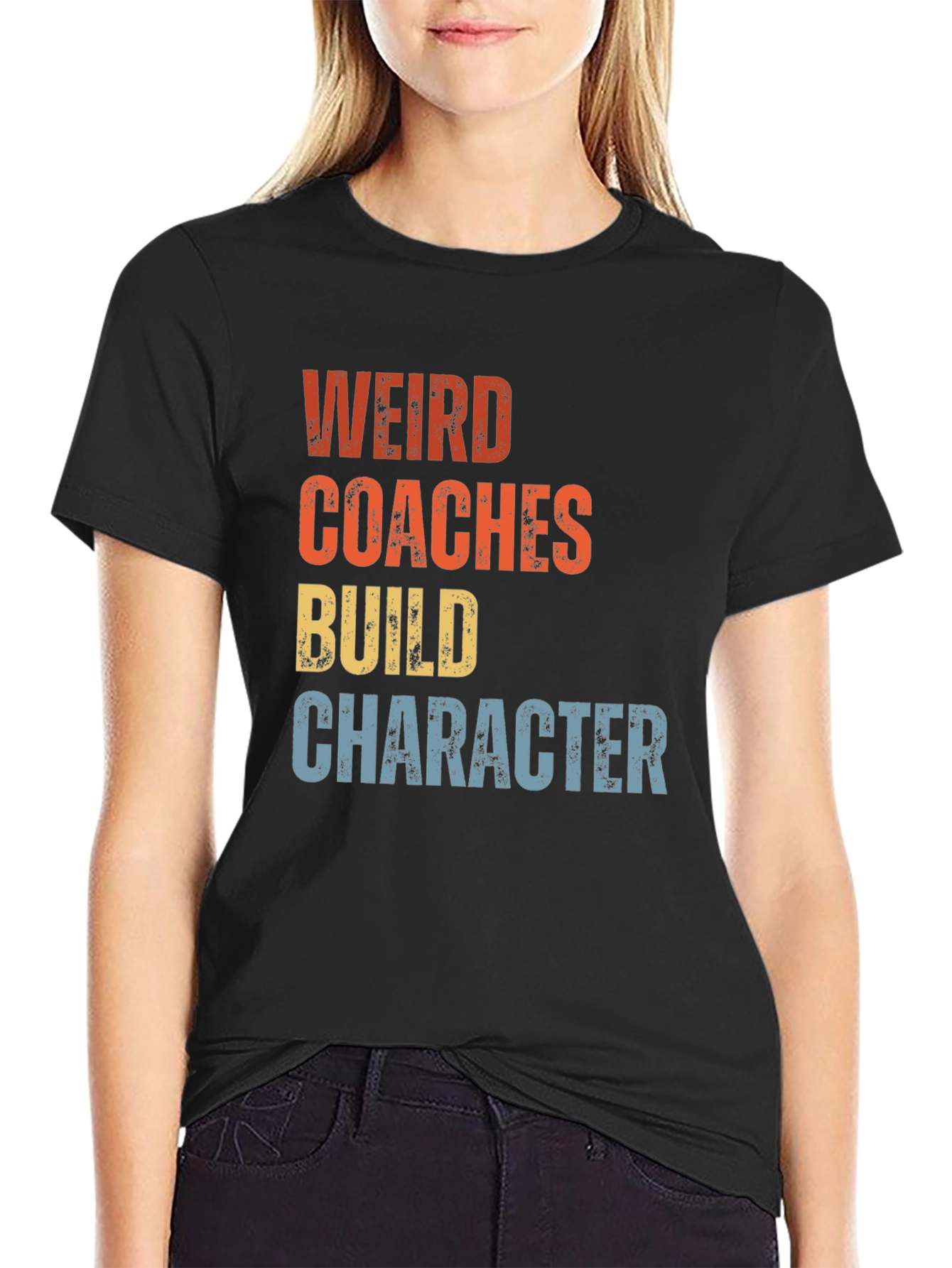 Weird Coaches Build Character Graphic Tee