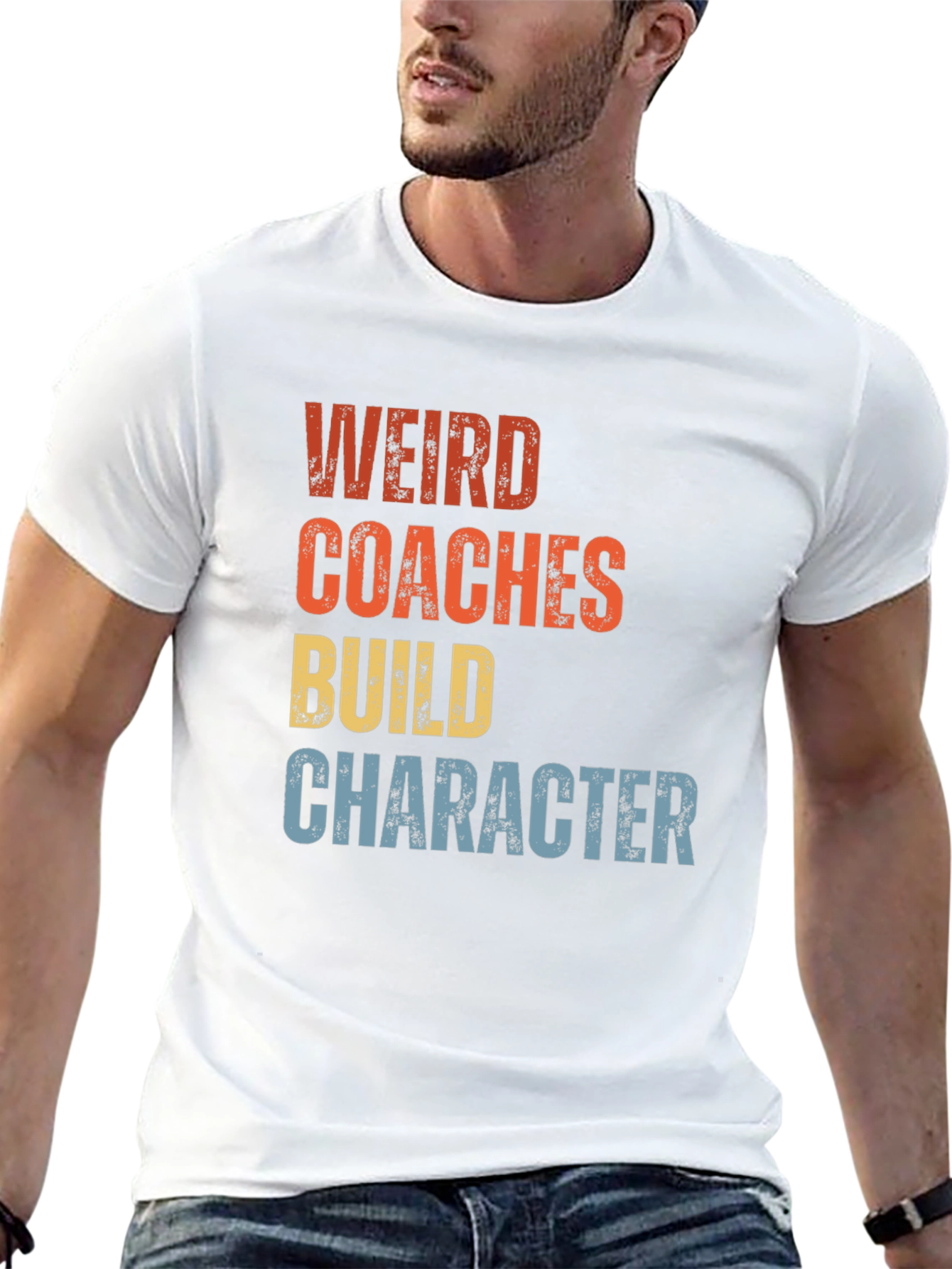 Weird Coaches Build Character Graphic Tee