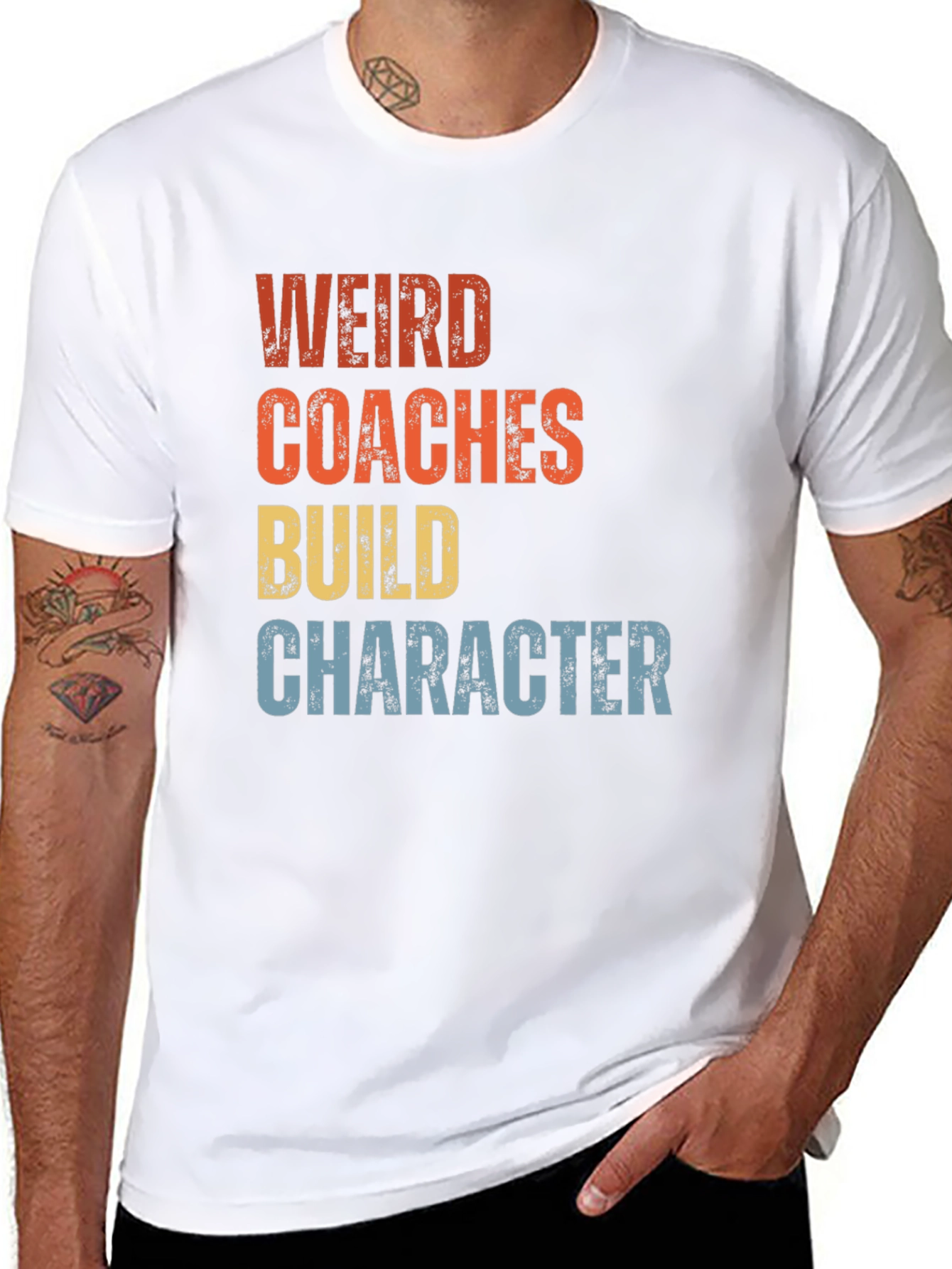 Weird Coaches Build Character Graphic Tee