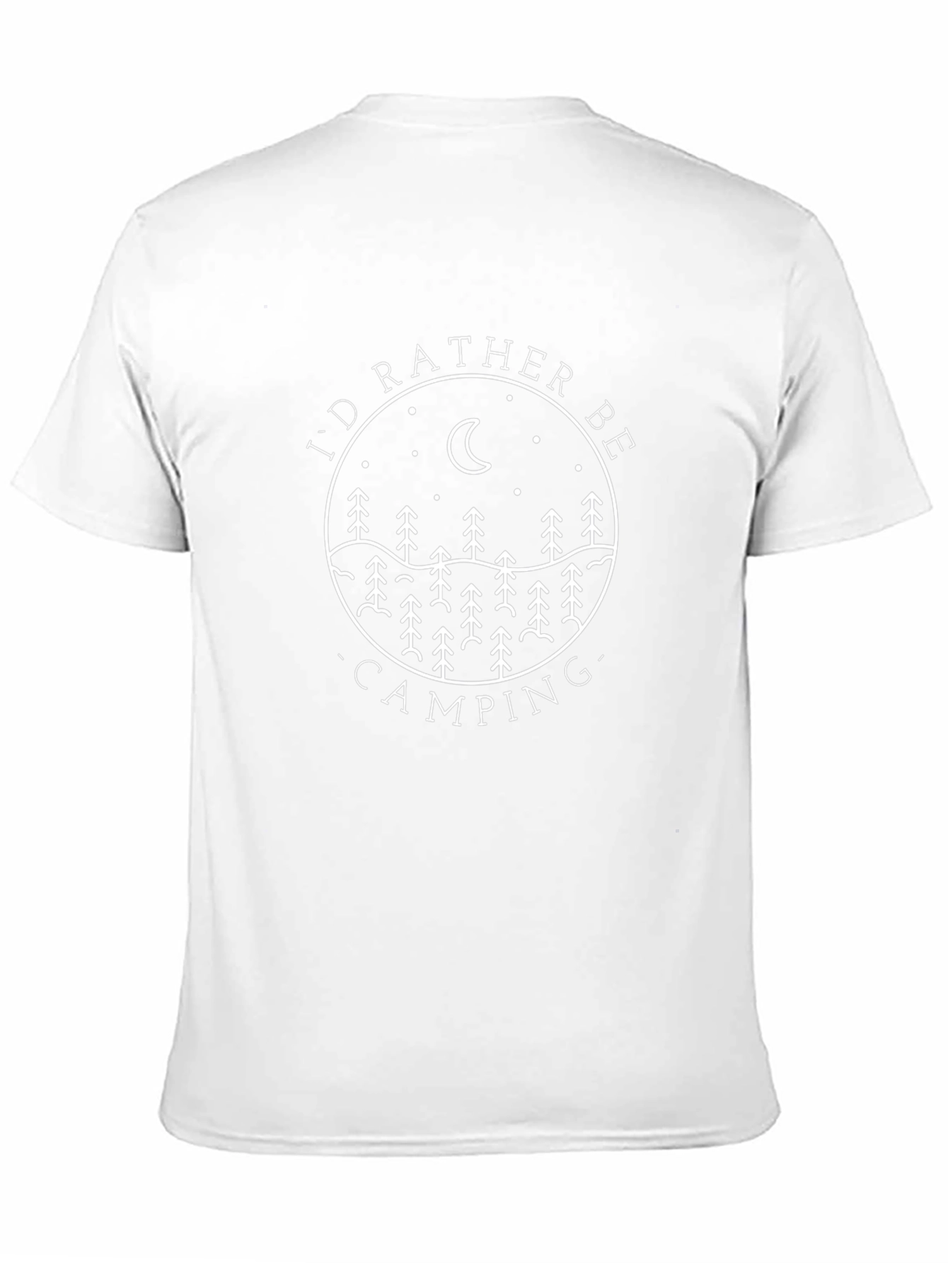 Id Rather Be Camping T-Shirt - Black
