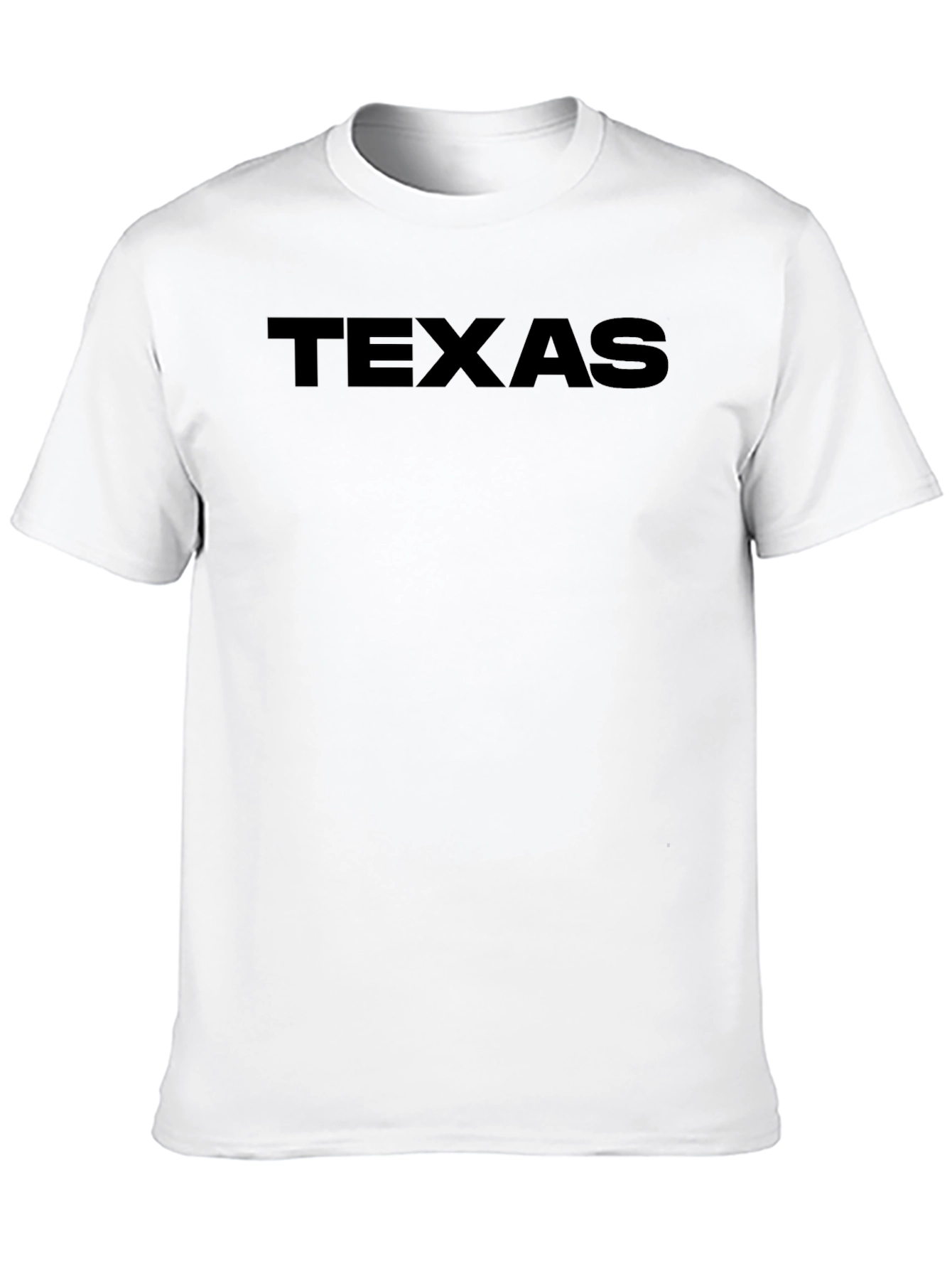 Texas Black Crew Neck T-Shirt