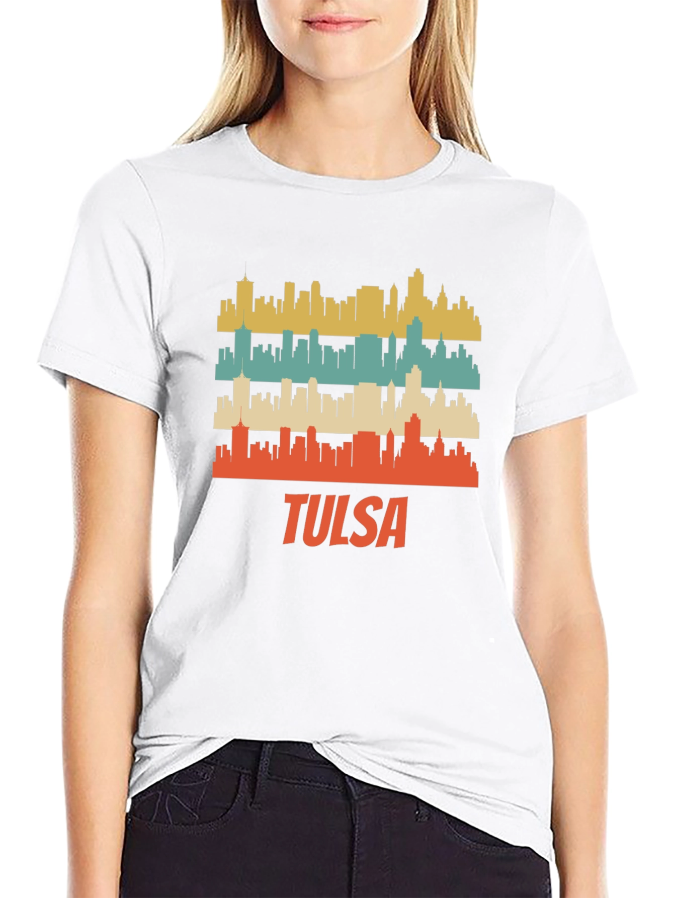 Tulsa Skyline Retro T-Shirt
