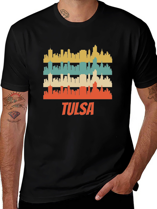 Tulsa Skyline Retro T-Shirt