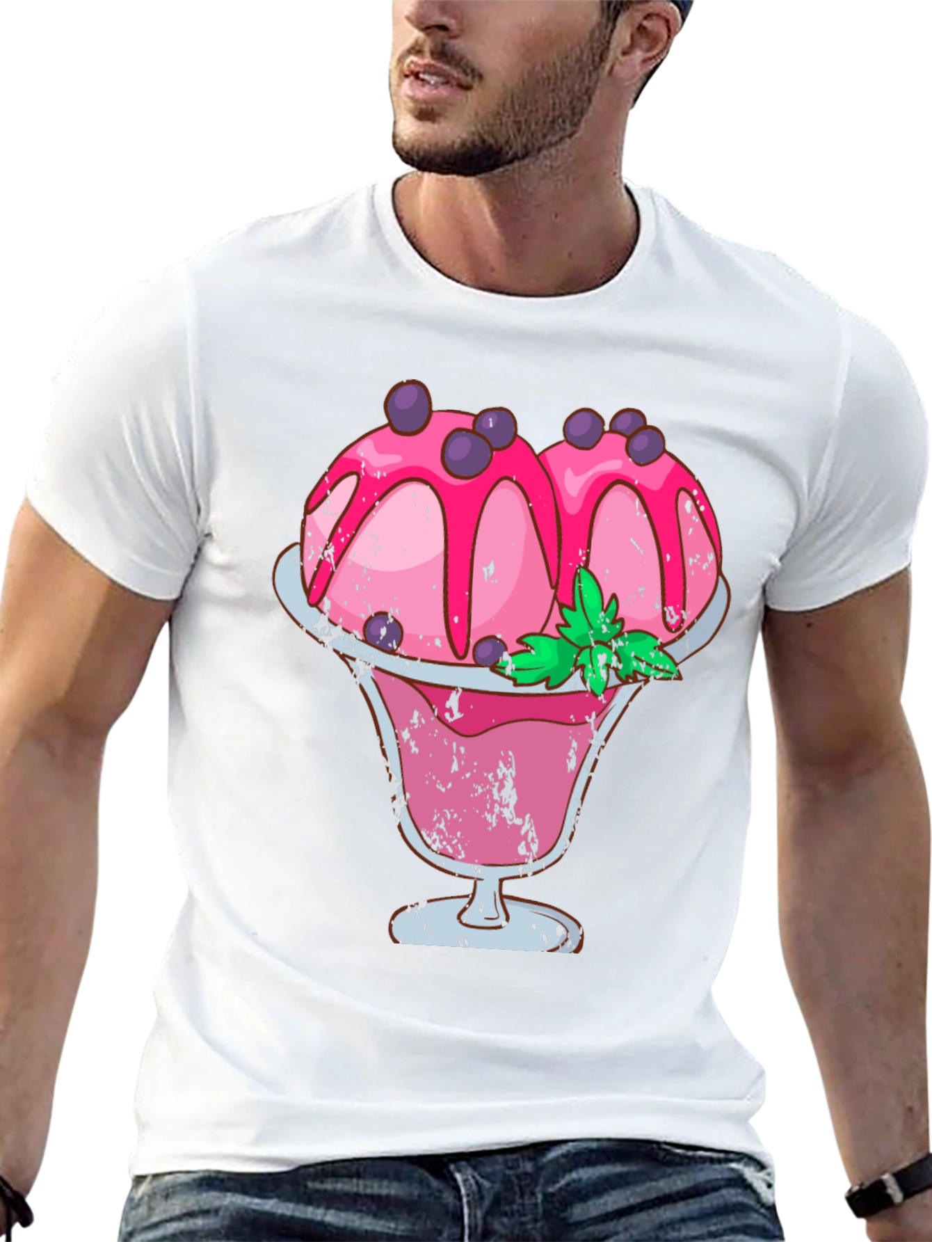 Ice Cream Sundae Graphic T-Shirt