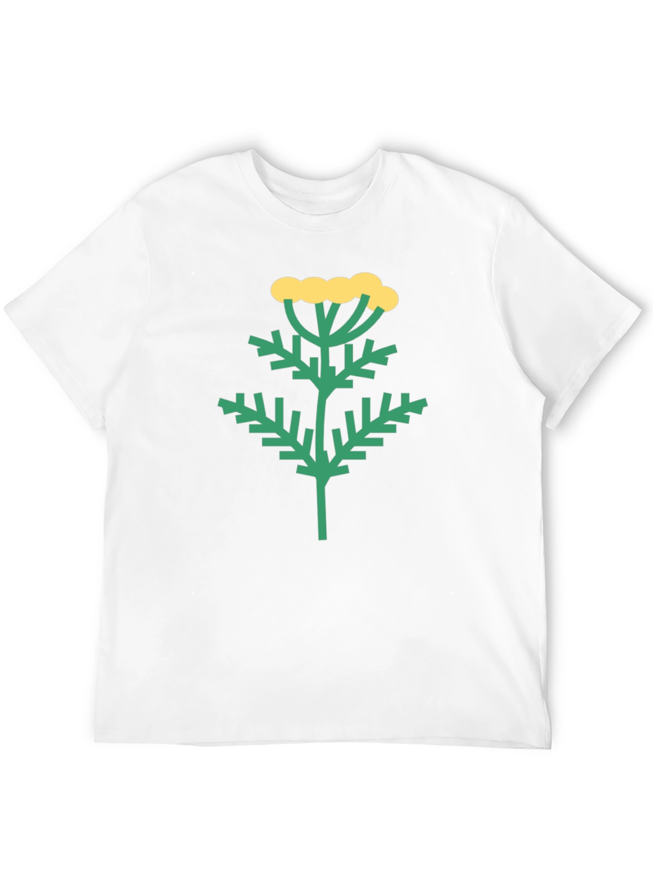 Botanical Print Black T-Shirt