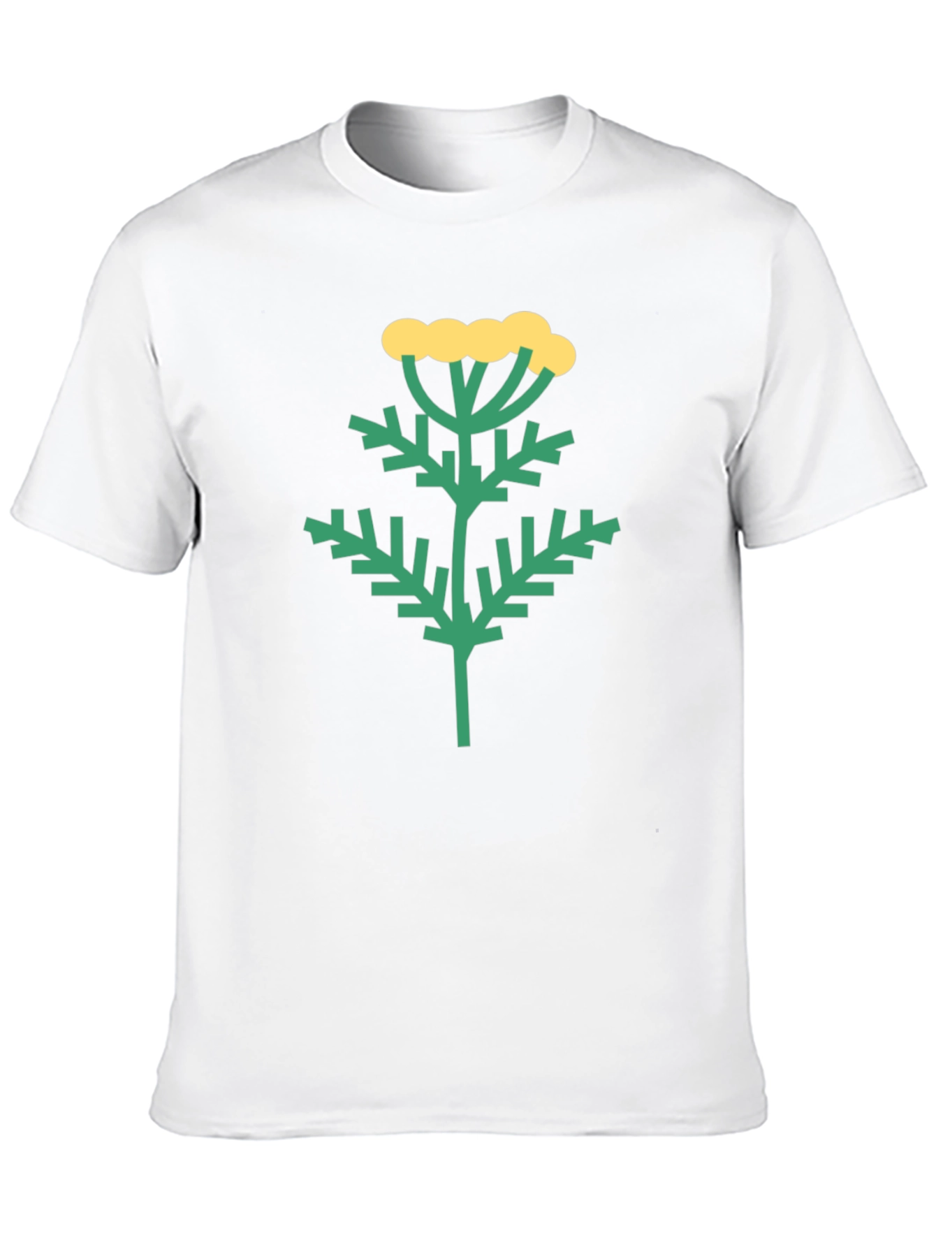 Botanical Print Black T-Shirt