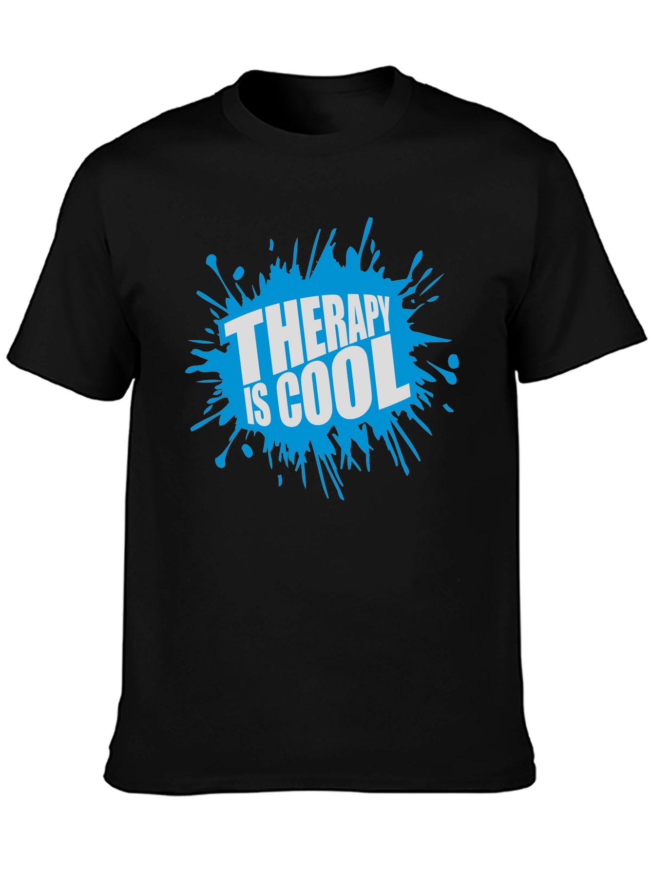 Therapy Is Cool T-Shirt - Black