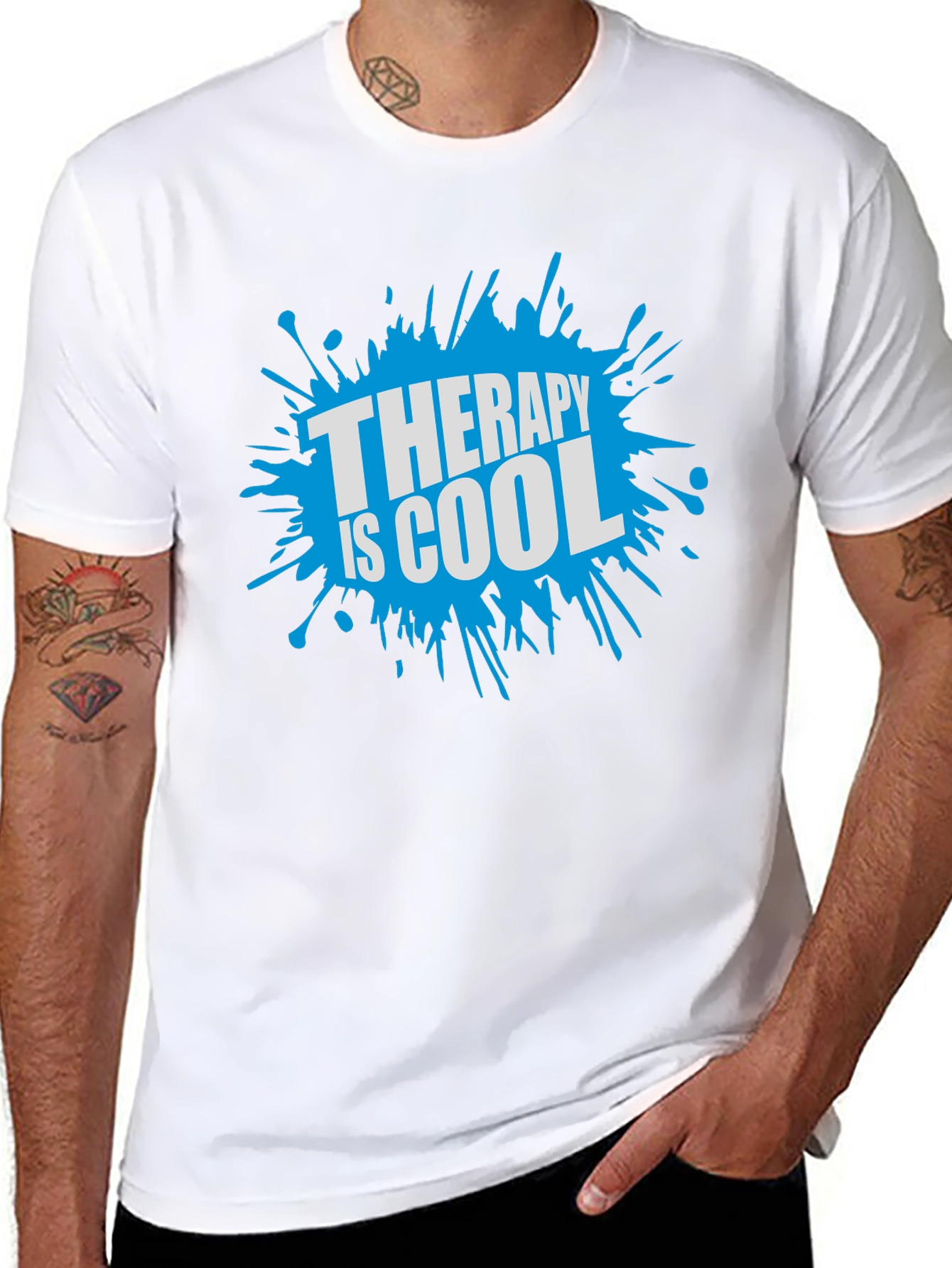 Therapy Is Cool T-Shirt - Black