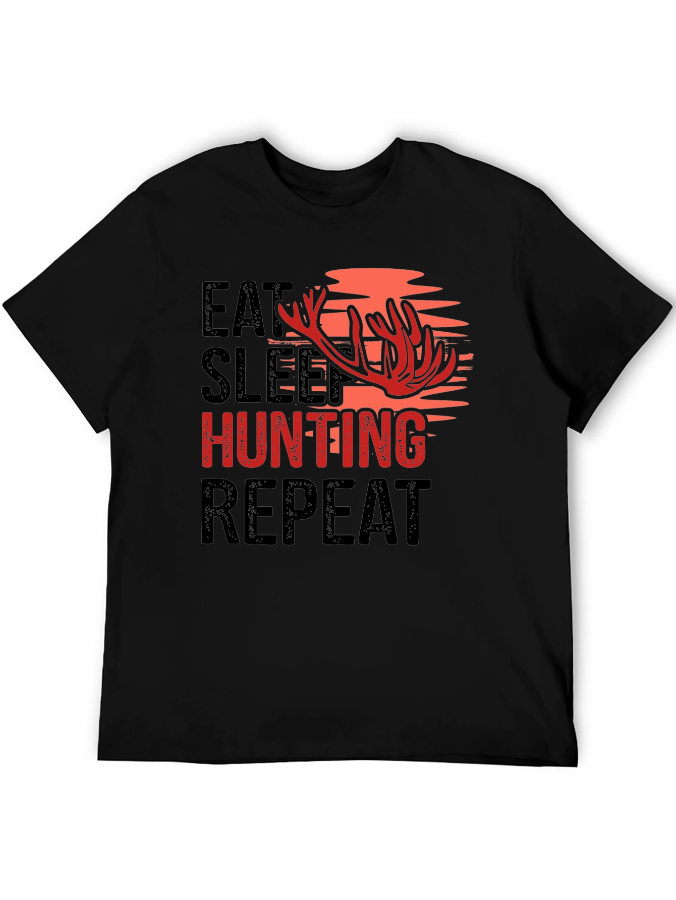 Eat Sleep Hunting Repeat Graphic Tee