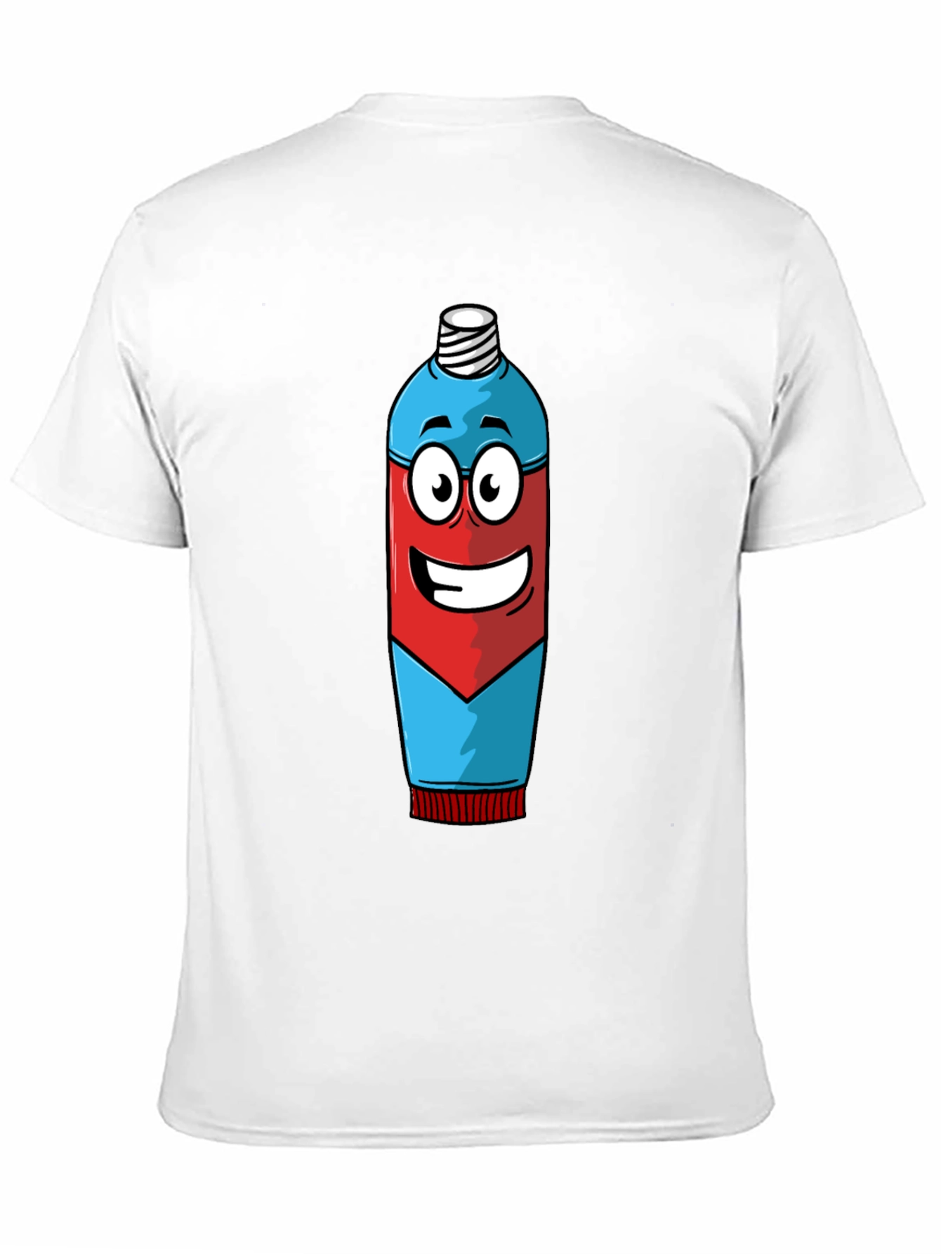 Cartoon Toothpaste T-Shirt - Quirky Graphic Tee