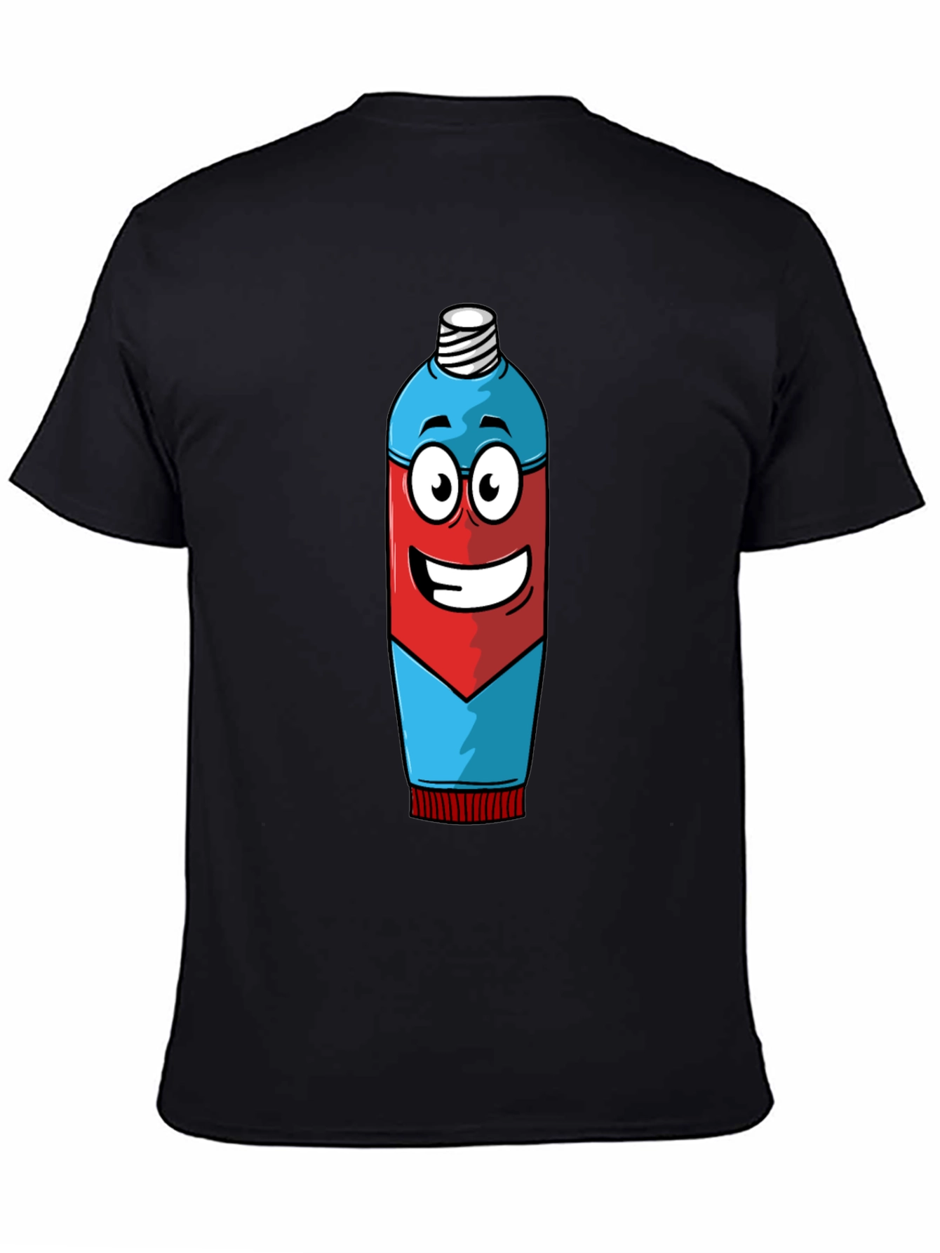 Cartoon Toothpaste T-Shirt - Quirky Graphic Tee