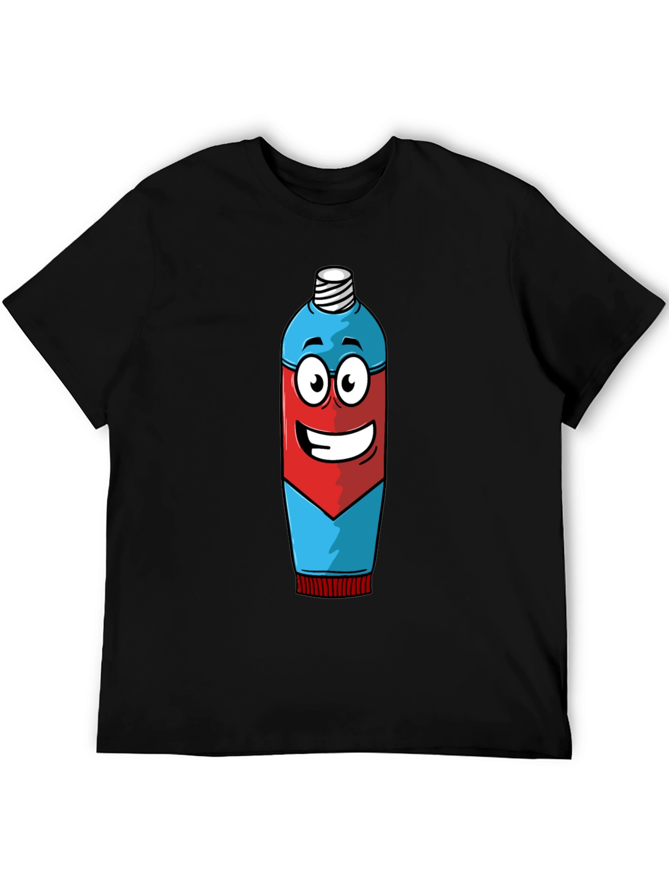 Cartoon Toothpaste T-Shirt - Quirky Graphic Tee