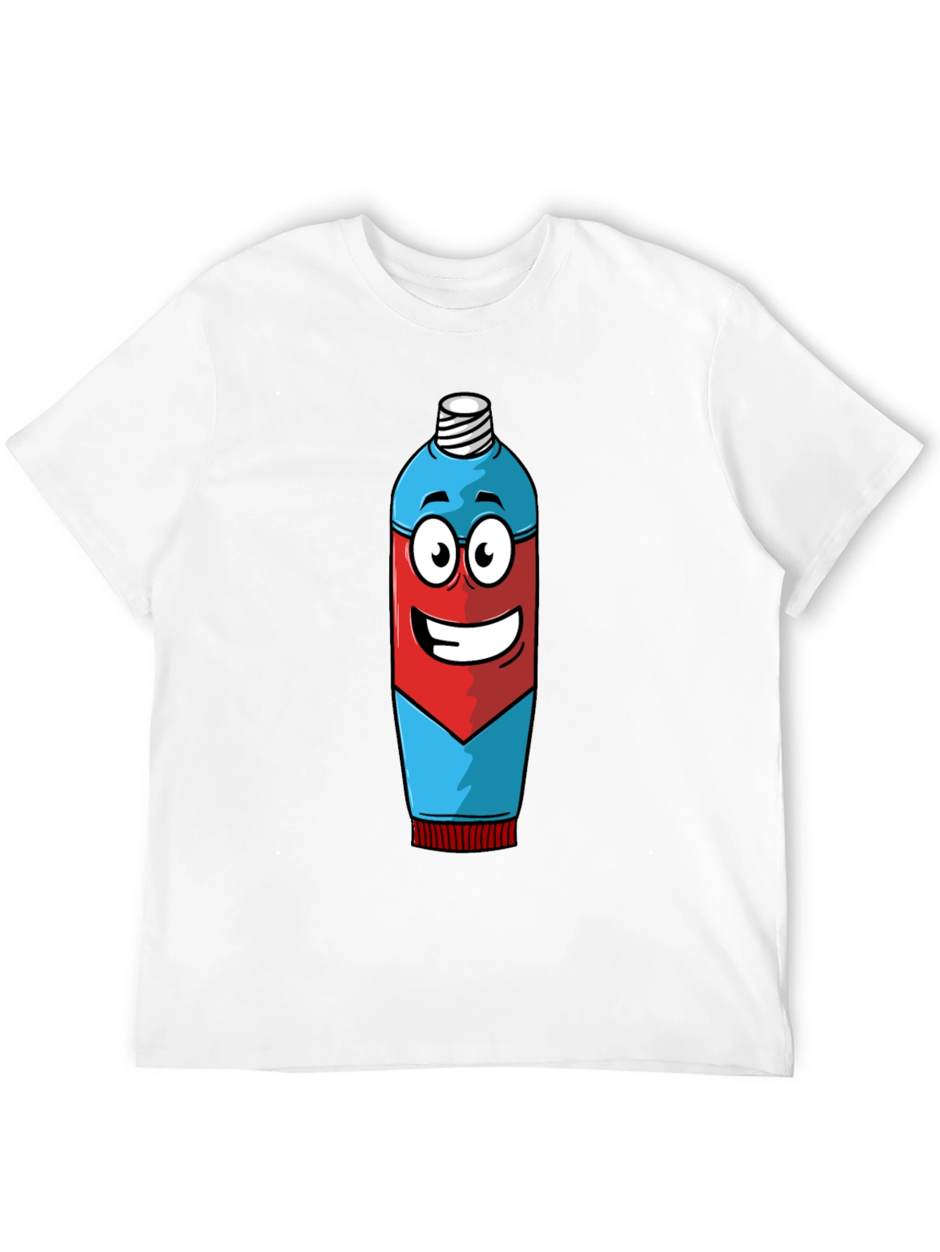 Cartoon Toothpaste T-Shirt - Quirky Graphic Tee