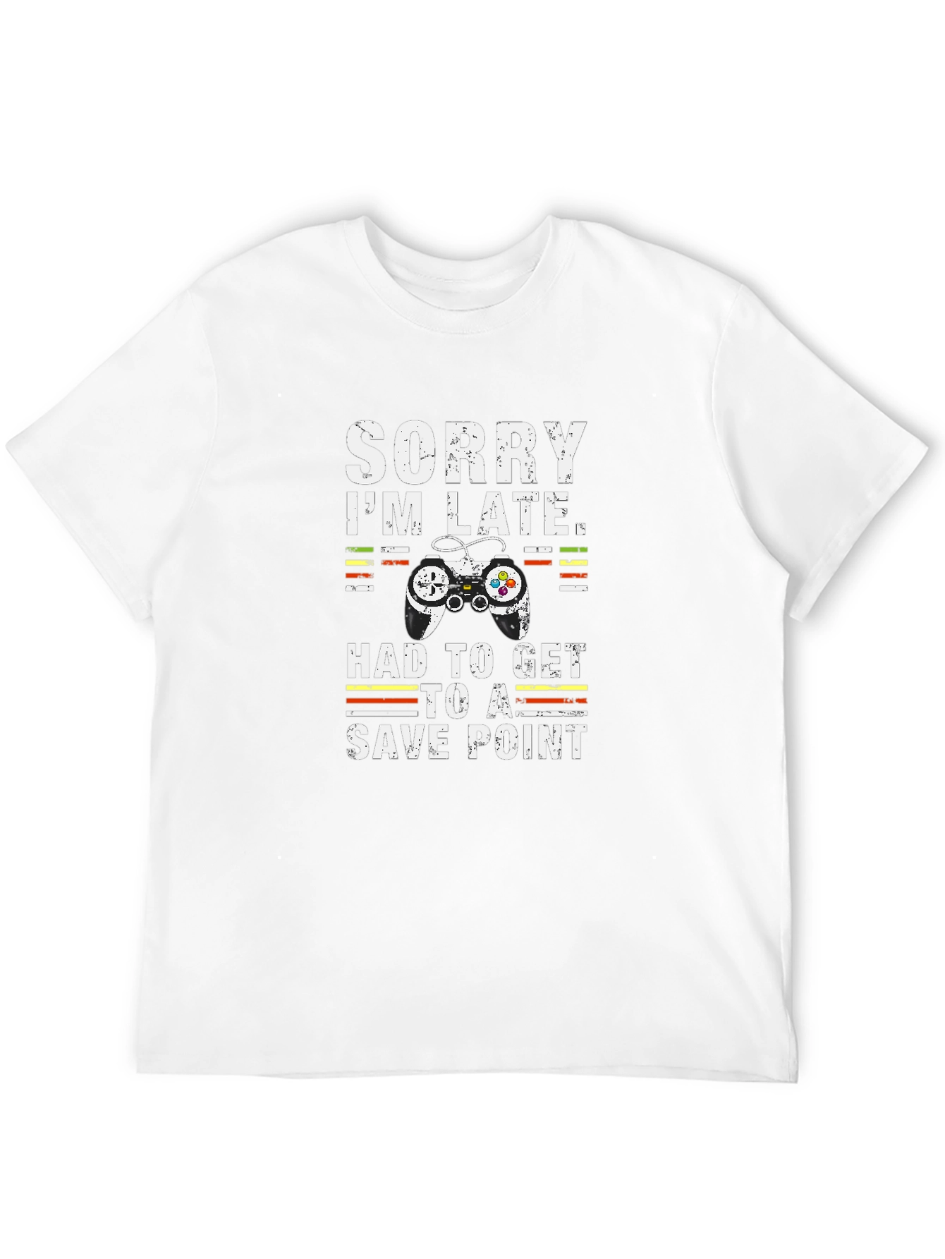 Gamer T-Shirt: Sorry Im Late Save Point Tee