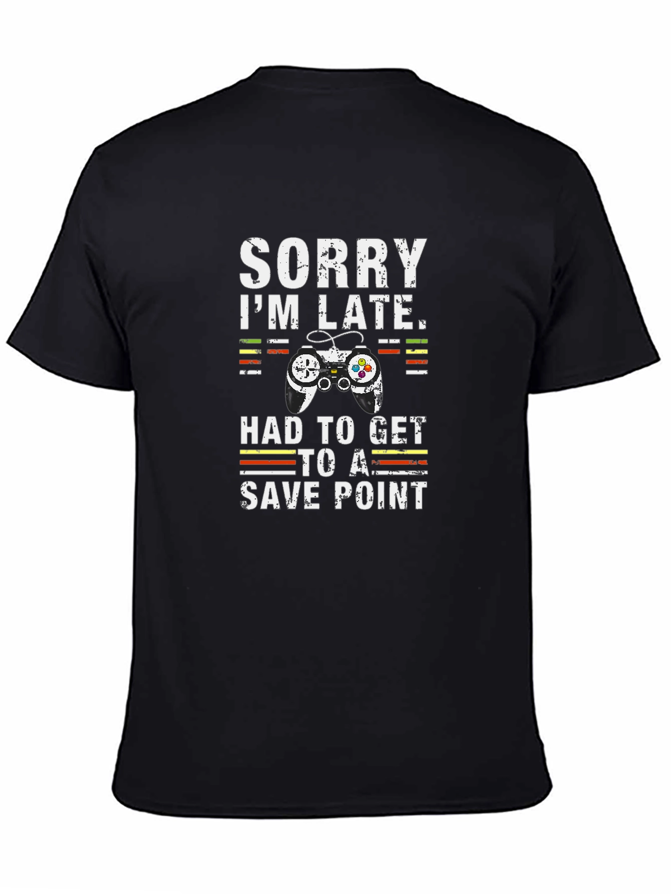 Gamer T-Shirt: Sorry Im Late Save Point Tee