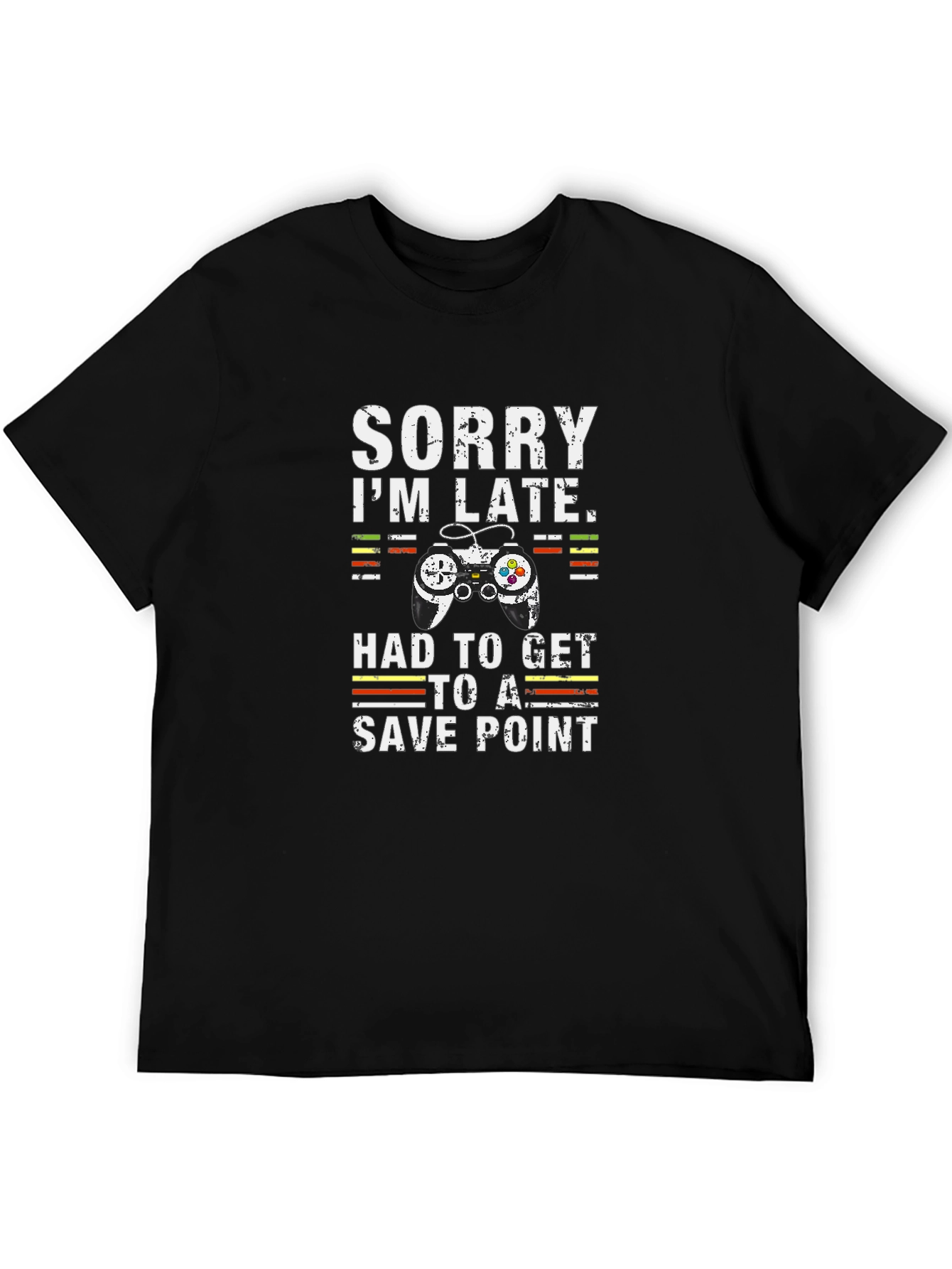 Gamer T-Shirt: Sorry Im Late Save Point Tee