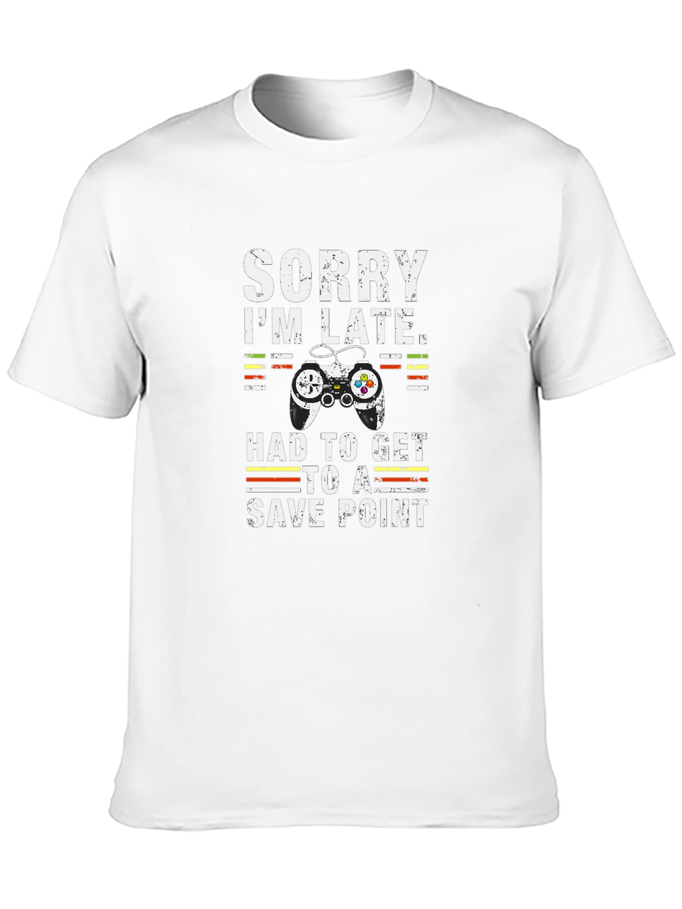 Gamer T-Shirt: Sorry Im Late Save Point Tee