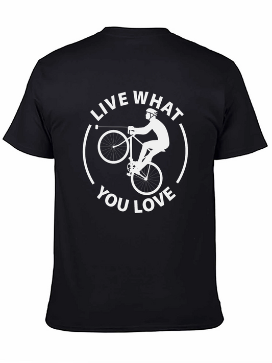 Live What You Love Graphic Tee - Cycling Design