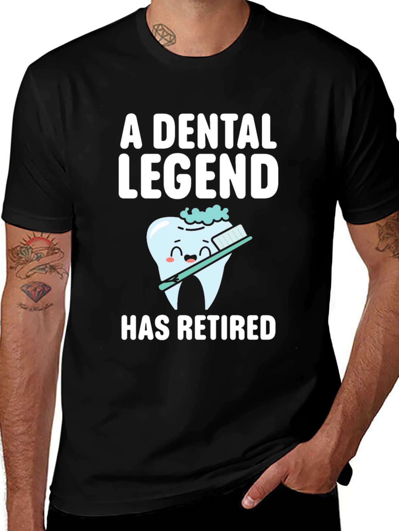 Dental Legend Retired T-Shirt - Funny Dentist Retirement Gift