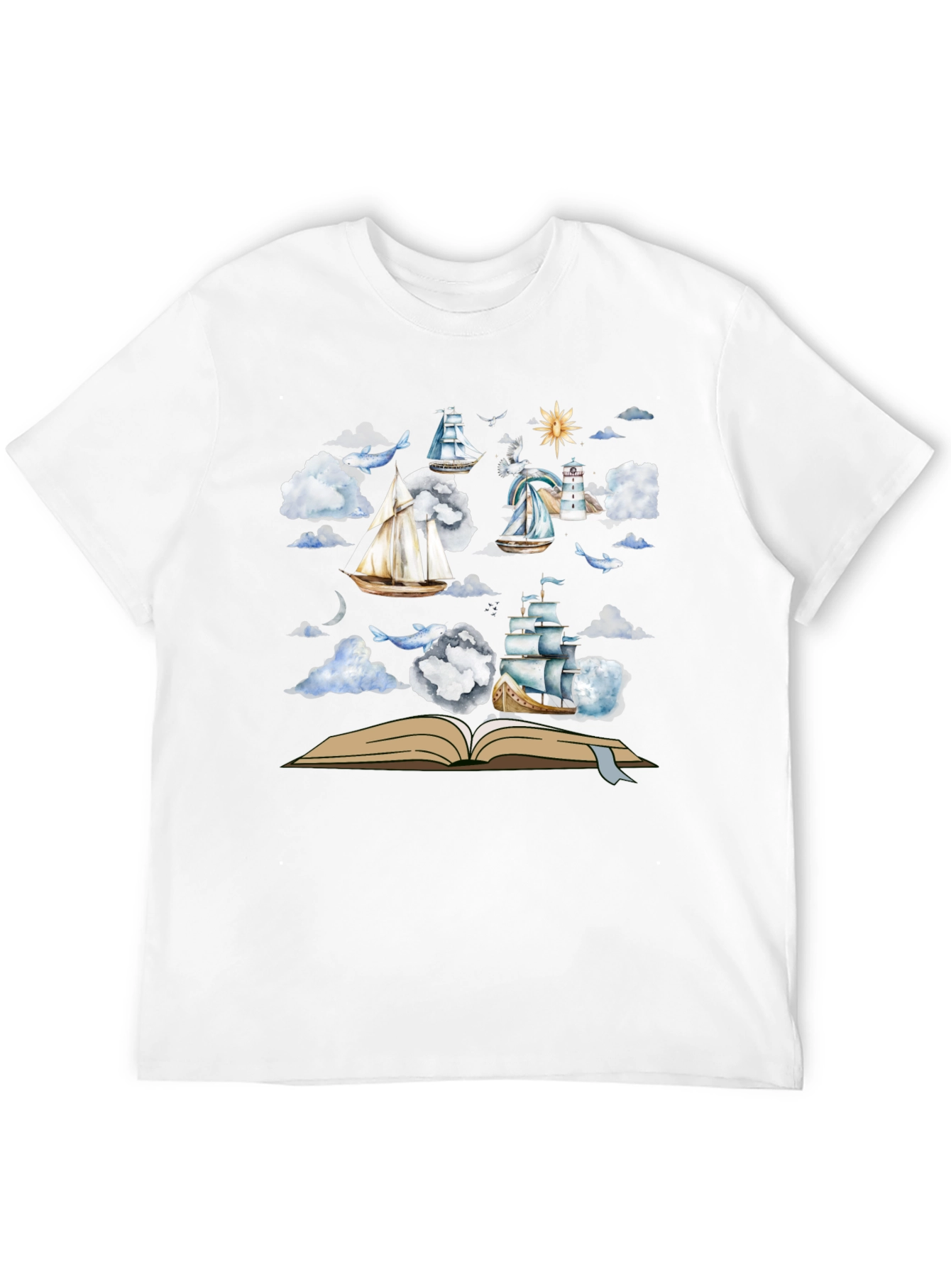 Nautical Open Book T-Shirt