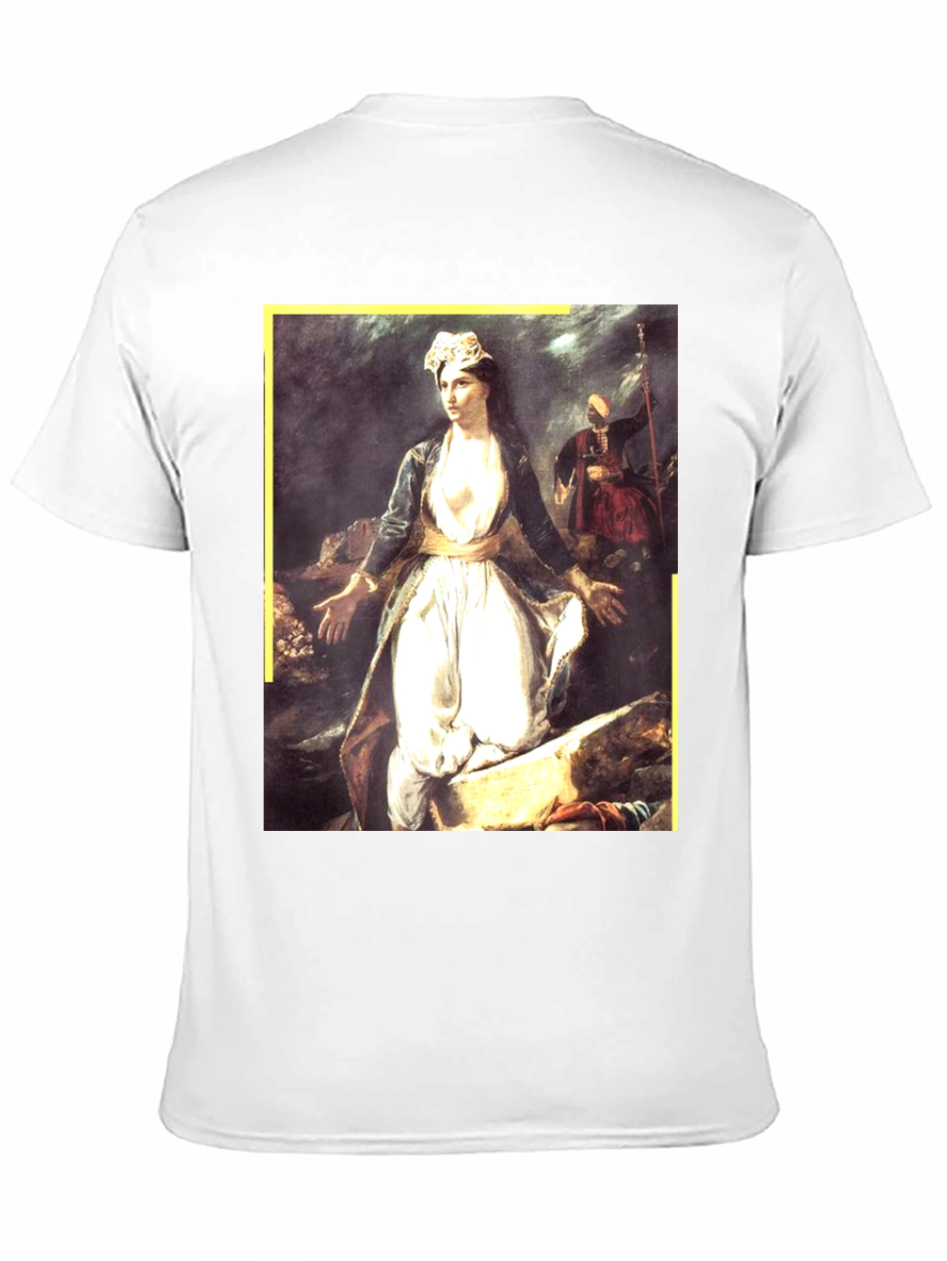 Woman Painting T-Shirt - Black