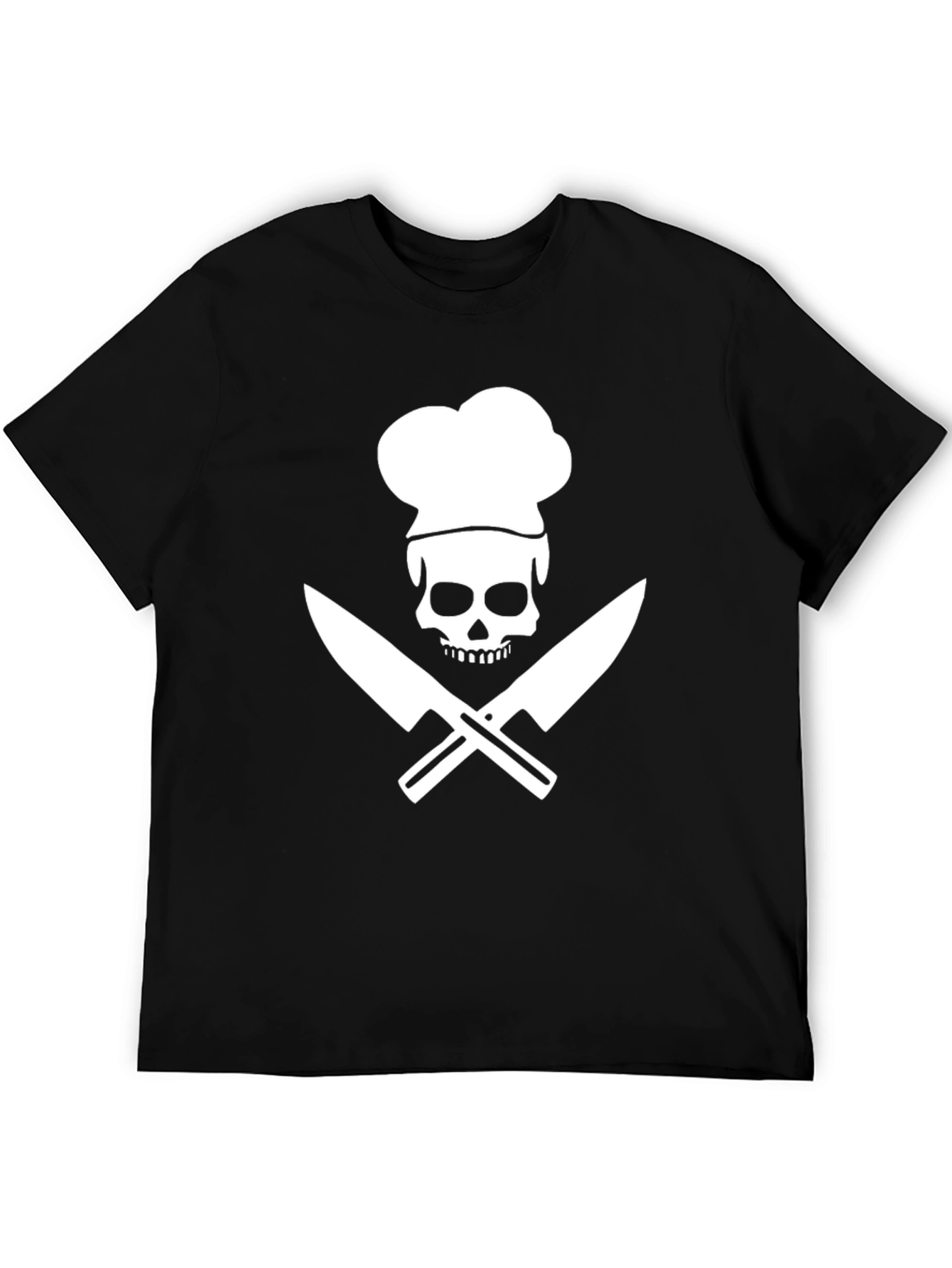 Chef Skull Graphic T-Shirt - Culinary Pirate Tee