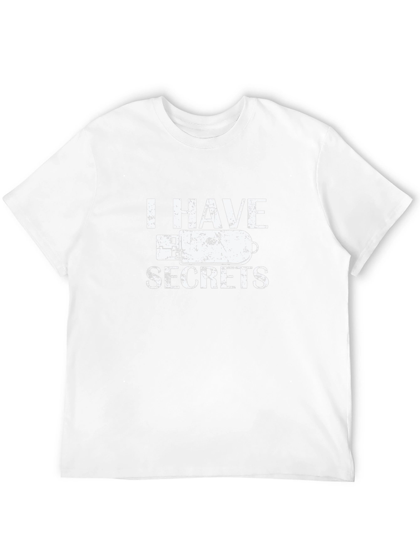 I Have Secrets USB Drive Black T-Shirt