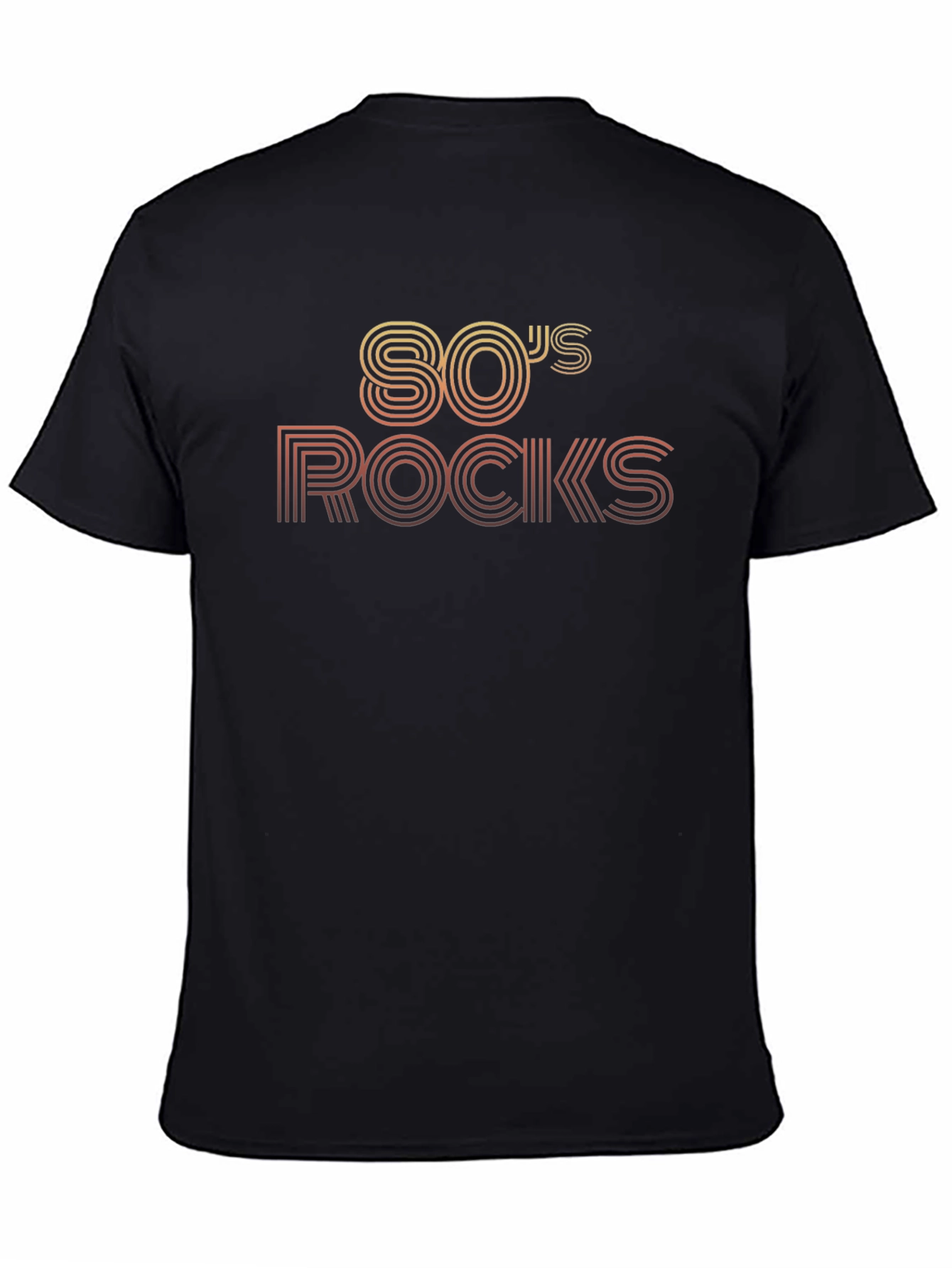 80s Rocks Black Graphic Tee