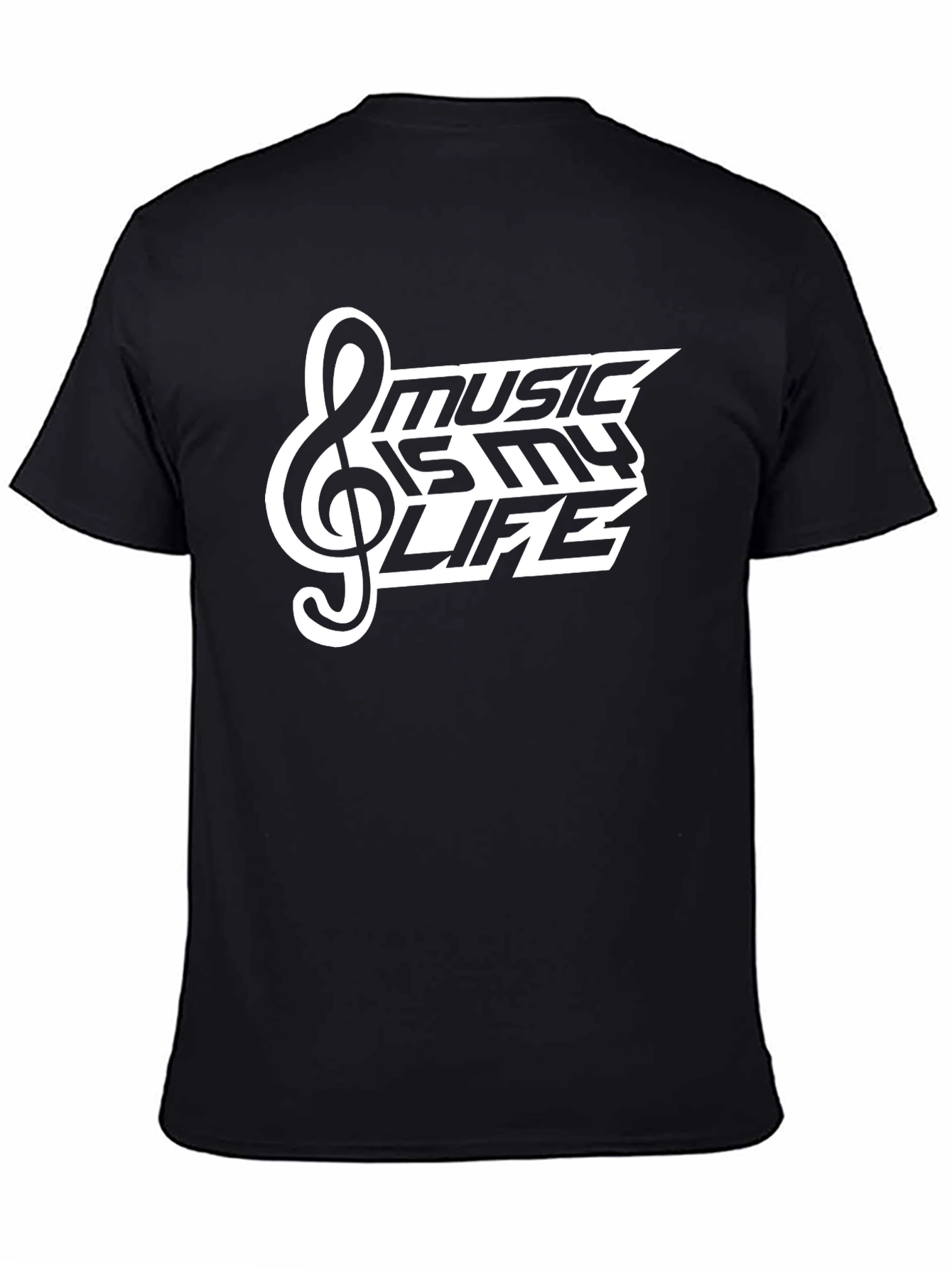 Music Is My Life Black T-Shirt