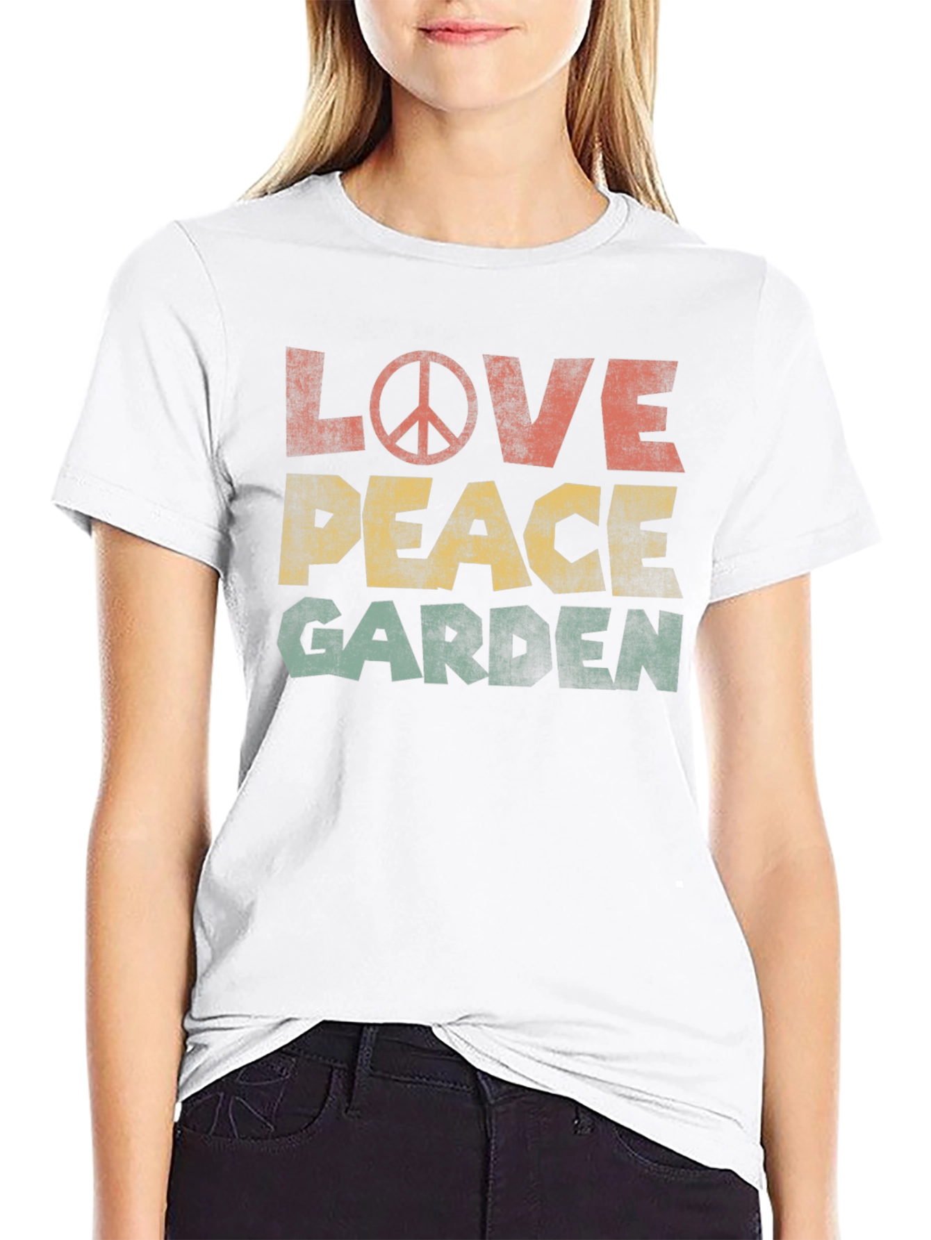 Love Peace Garden Graphic T-Shirt