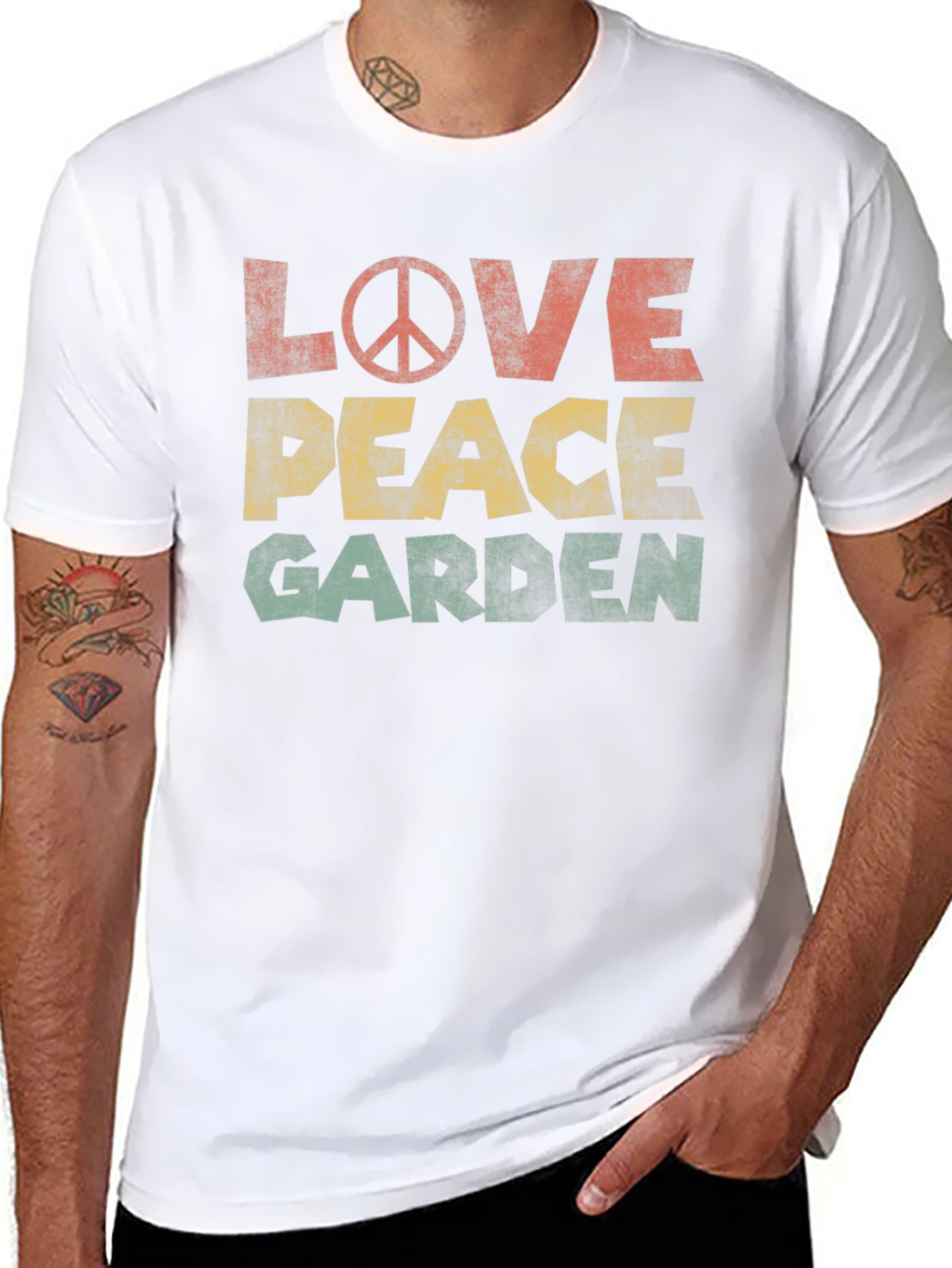 Love Peace Garden Graphic T-Shirt